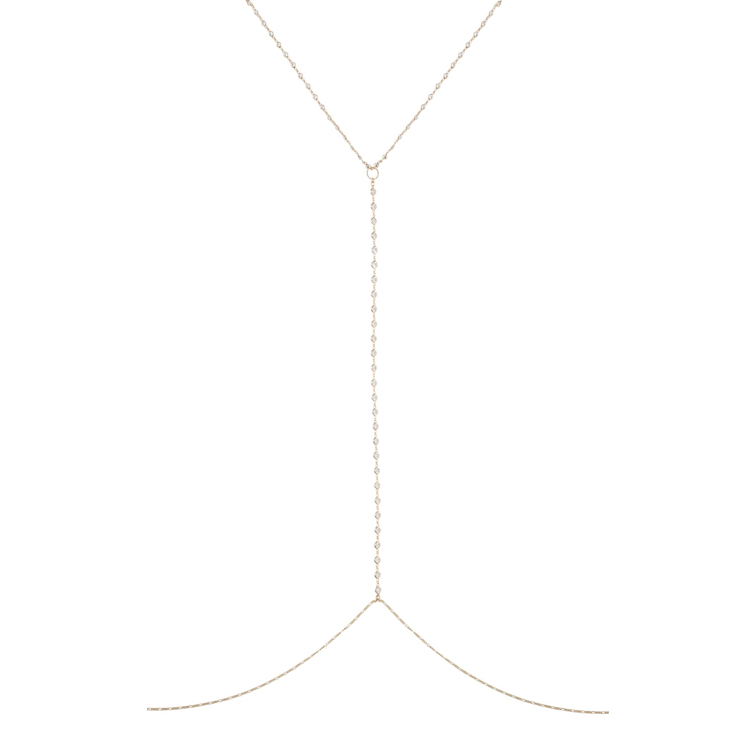 Lya Soul Jewelry Women's Gold / Neutrals Duo Body Chain