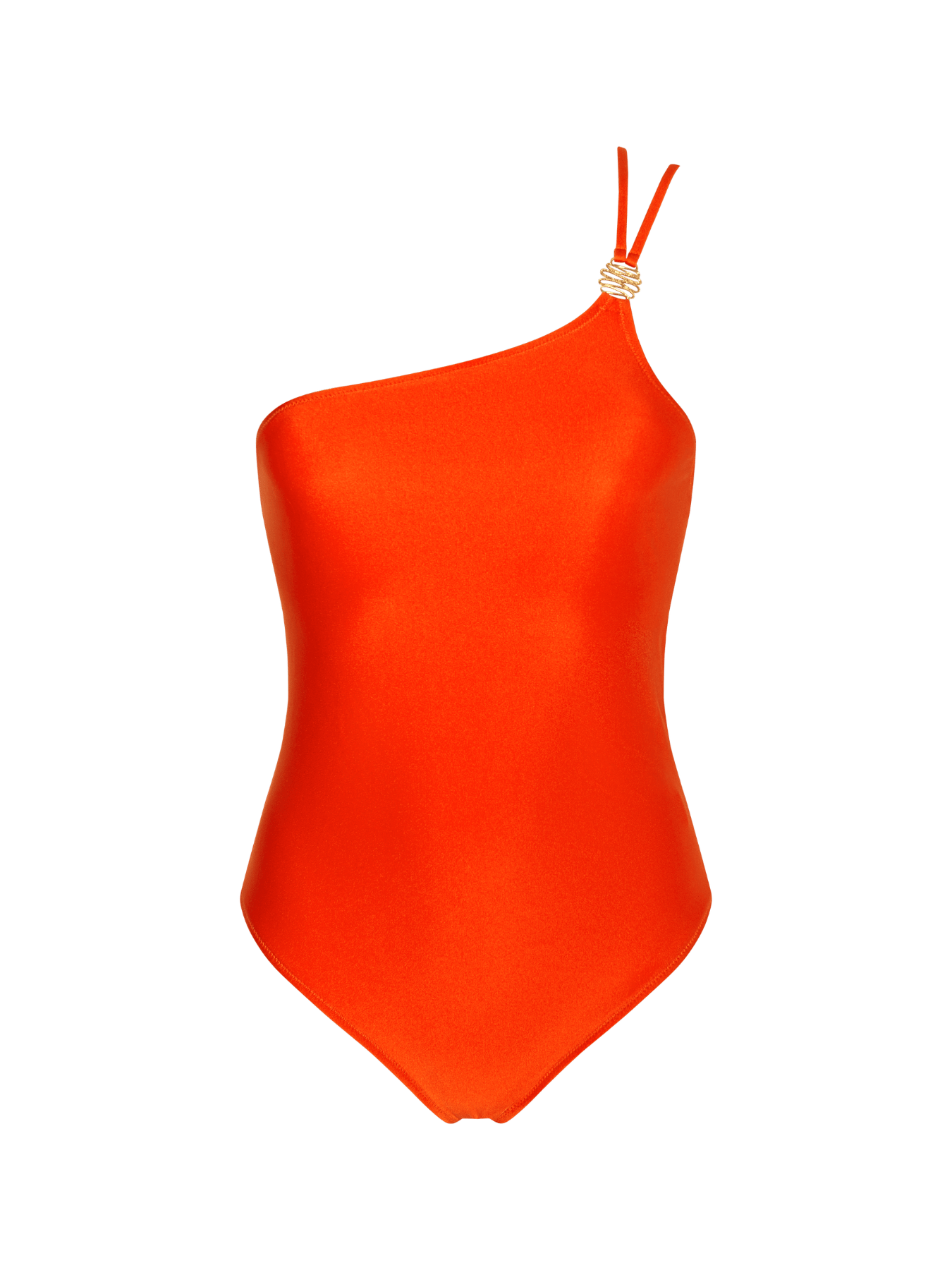 Women’s Yellow / Orange Siren Orange One Shoulder Swimsuit Small Bonbon Lingerie