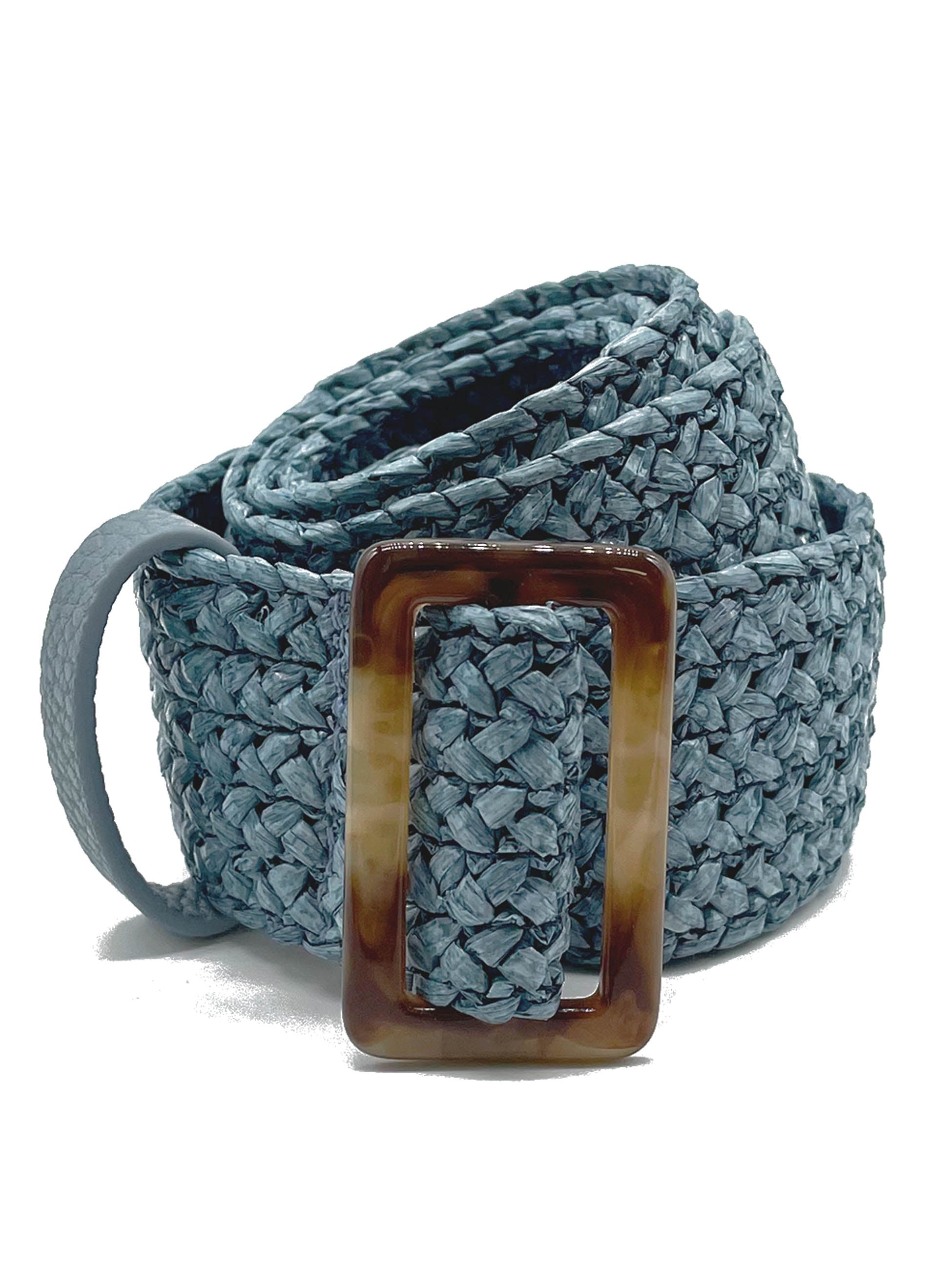 Shop Nooki Design Women's Mimi Woven Belt In Blue