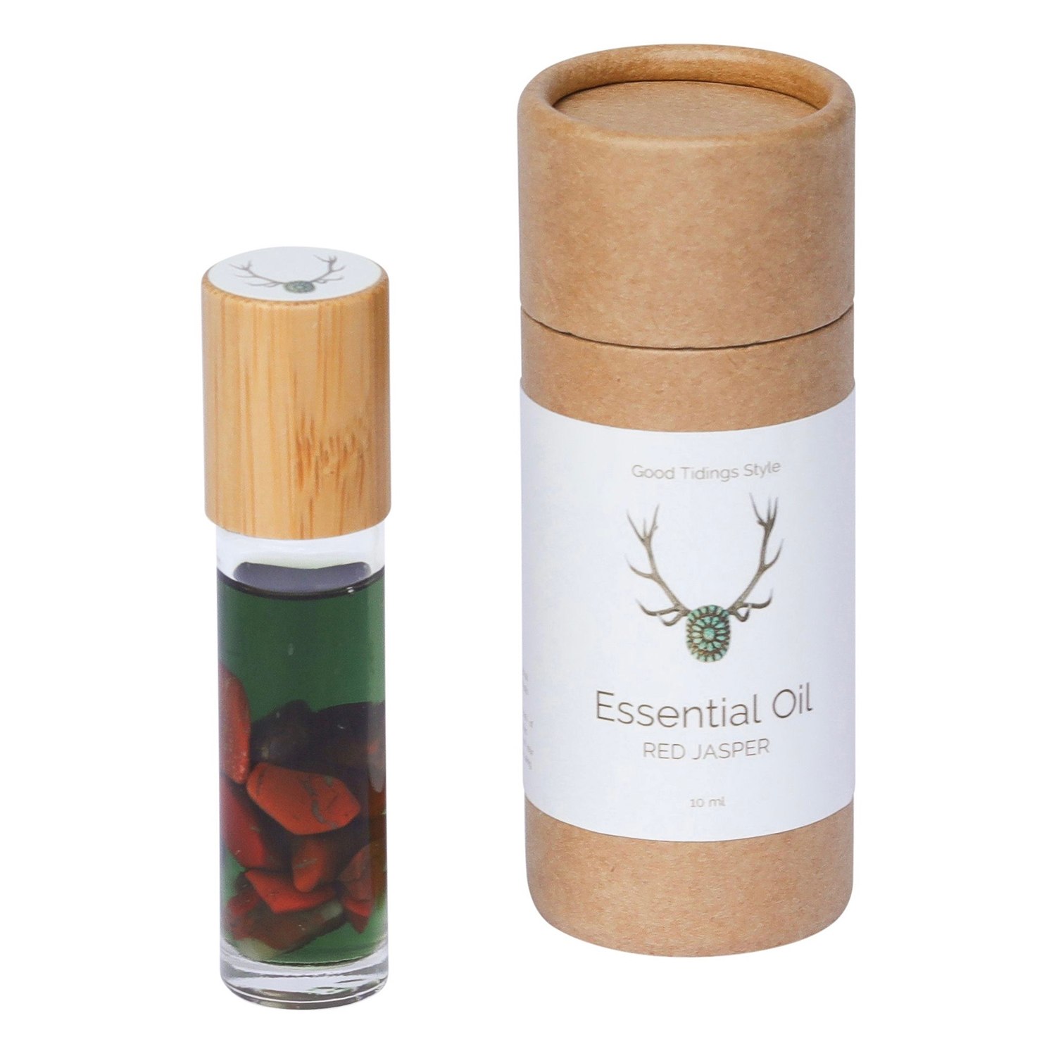 Sanctuary Essential Oil Infused Crystal Roll-Ons: Red Jasper Good Tidings Style