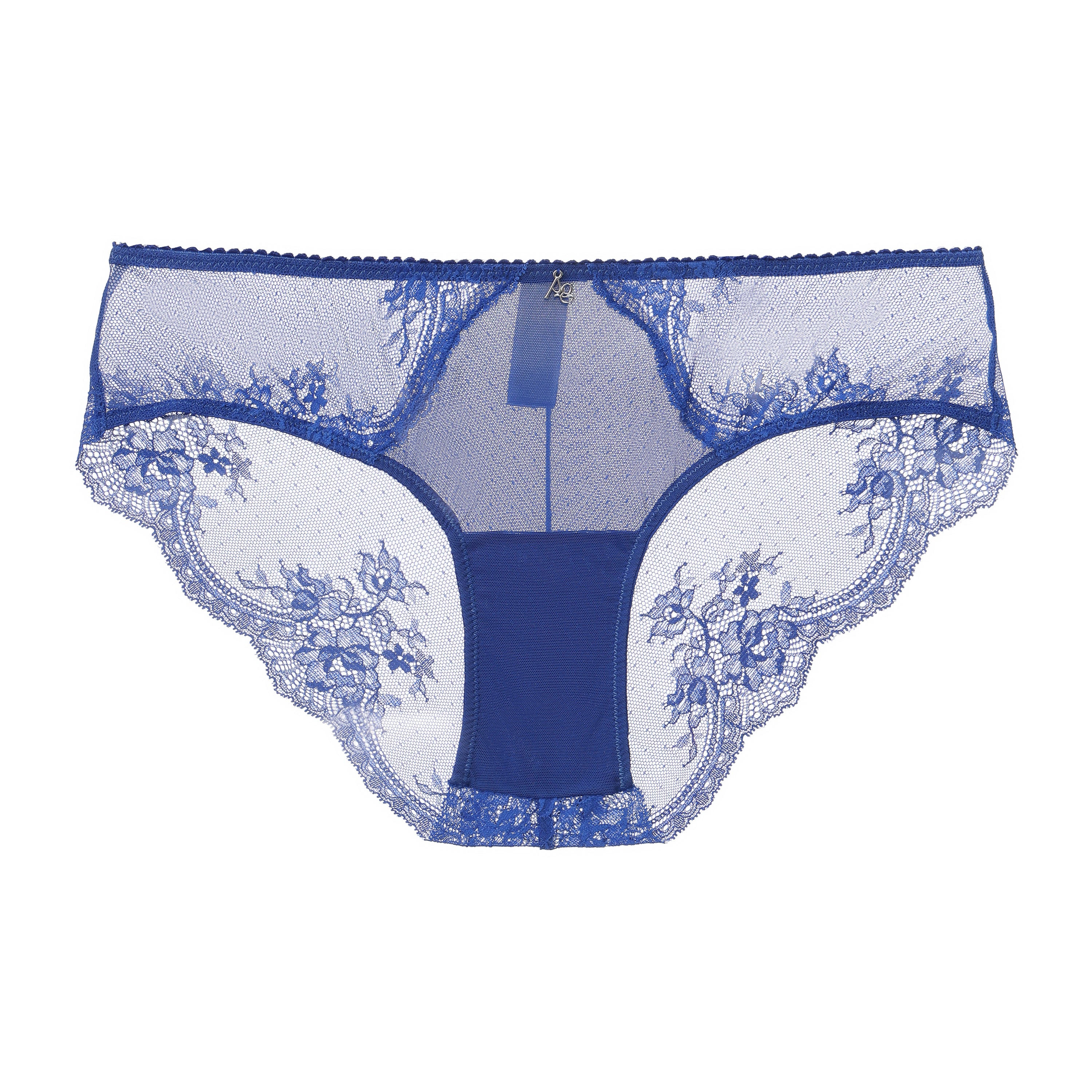 Amour D'agnette Women's Kim Stretch Lace & Mesh Cheeky - Sapphire Blue In Blue