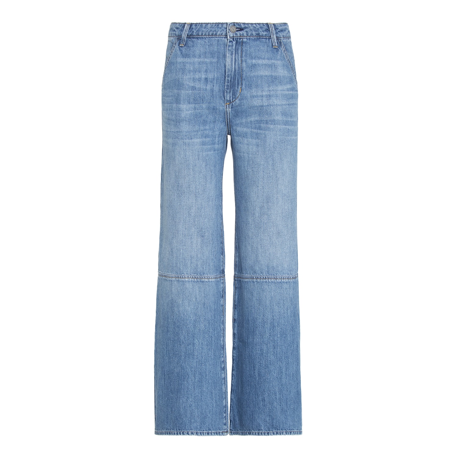 Noend Denim Blue Alice Wide Leg In Blue