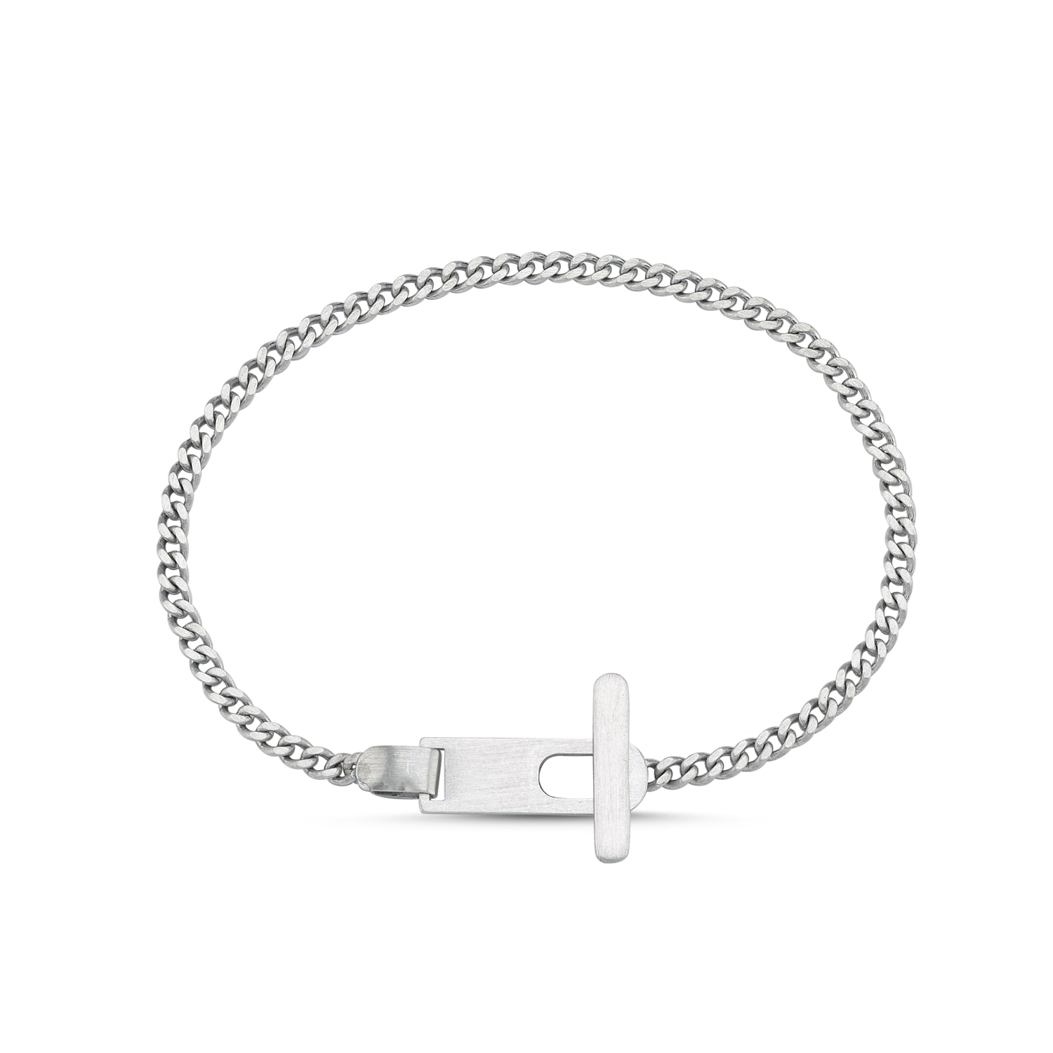 Aleyna Cebeci Jewelry Men's Cross Bracelet, Sterling Silver