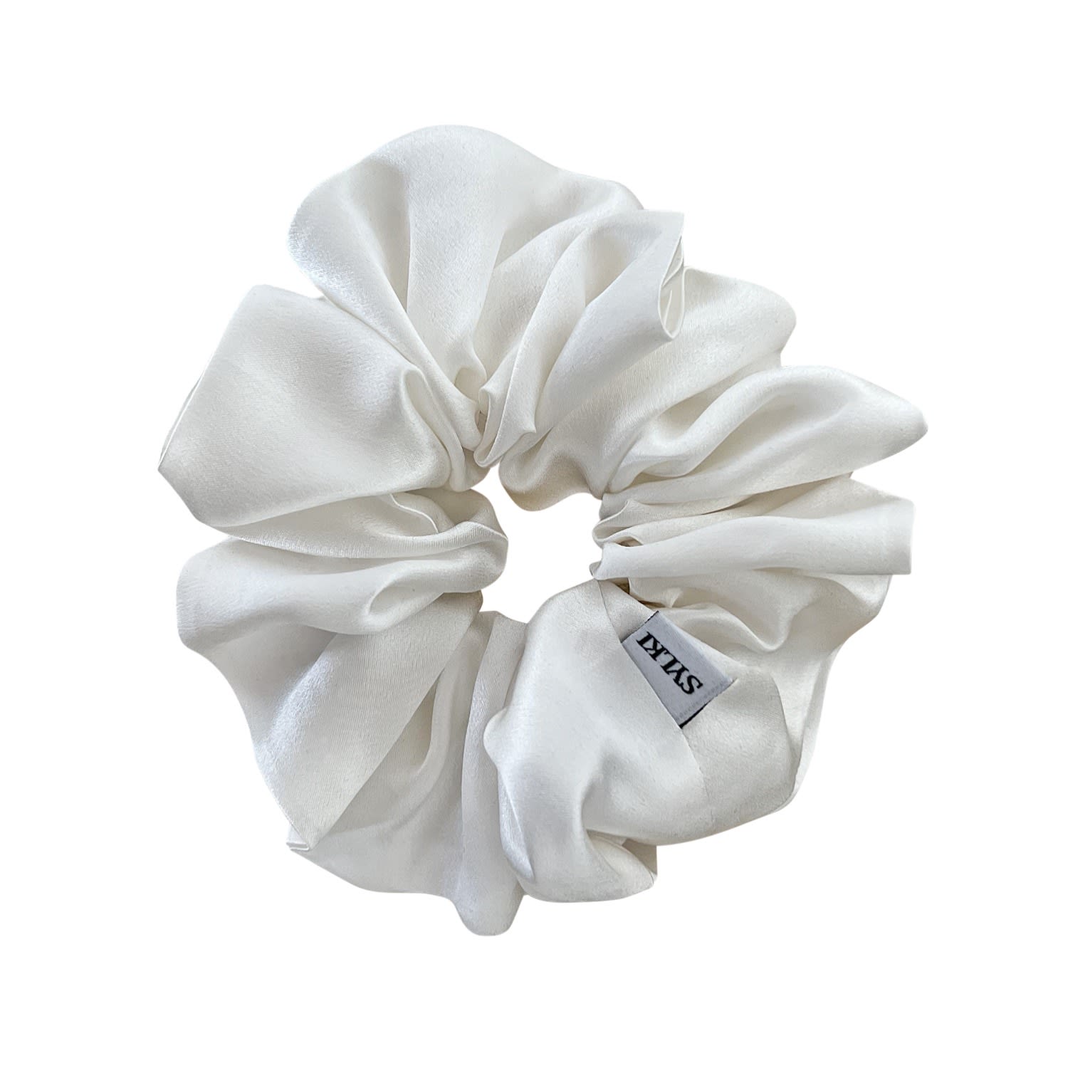 Women's Silk Scrunchies - White | Sylki