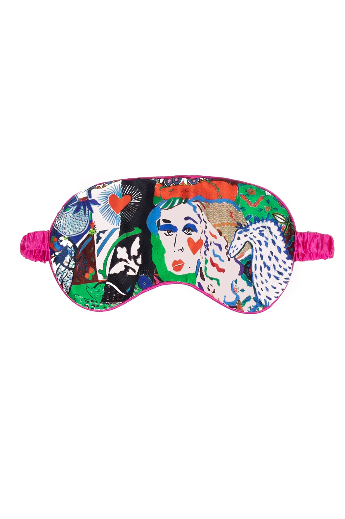 Silk Eye Mask / "Lady Wild" One Size Jessica Russell Flint