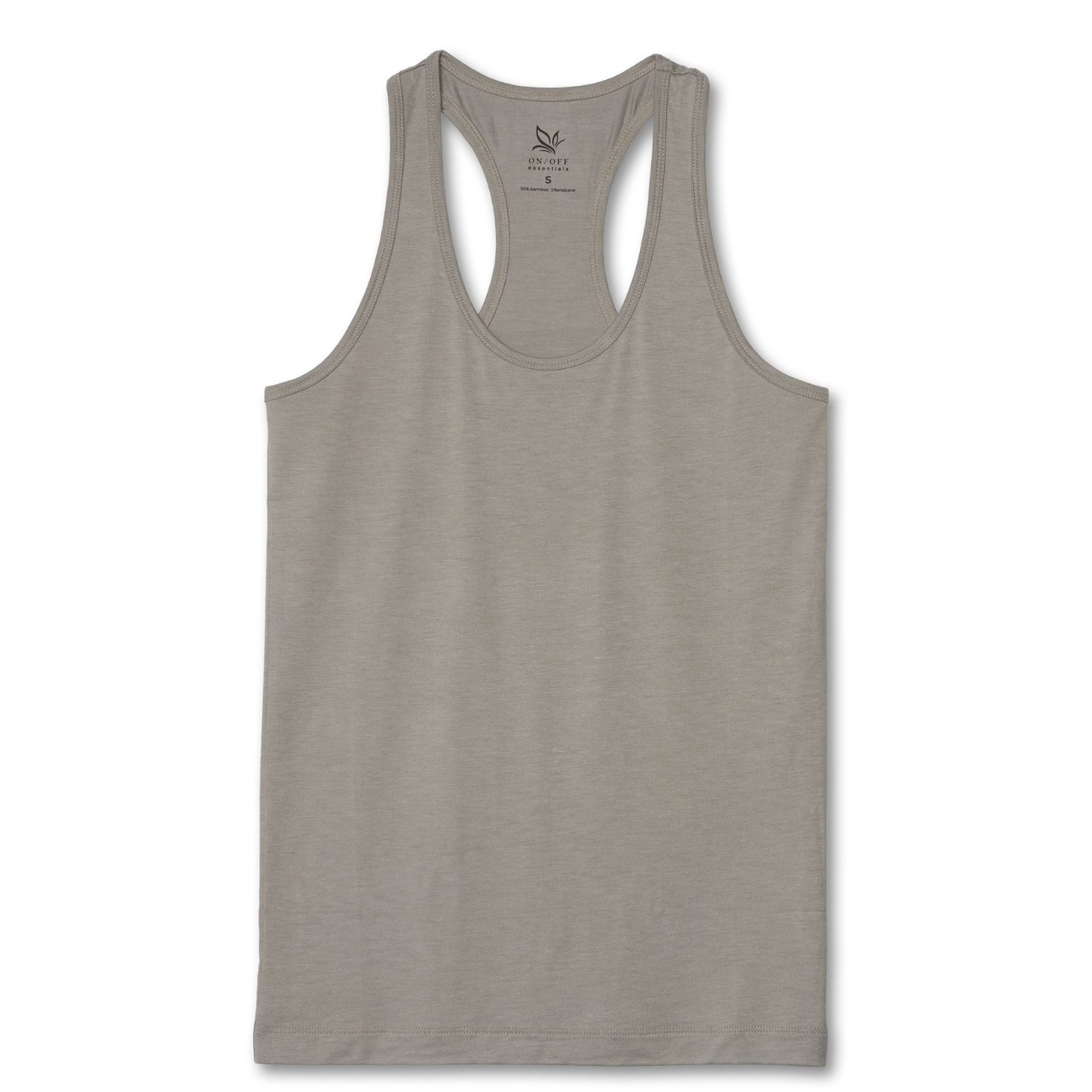 On/off Essentials Women's Bamboo Scoop Neck Tank - Grey In Grey