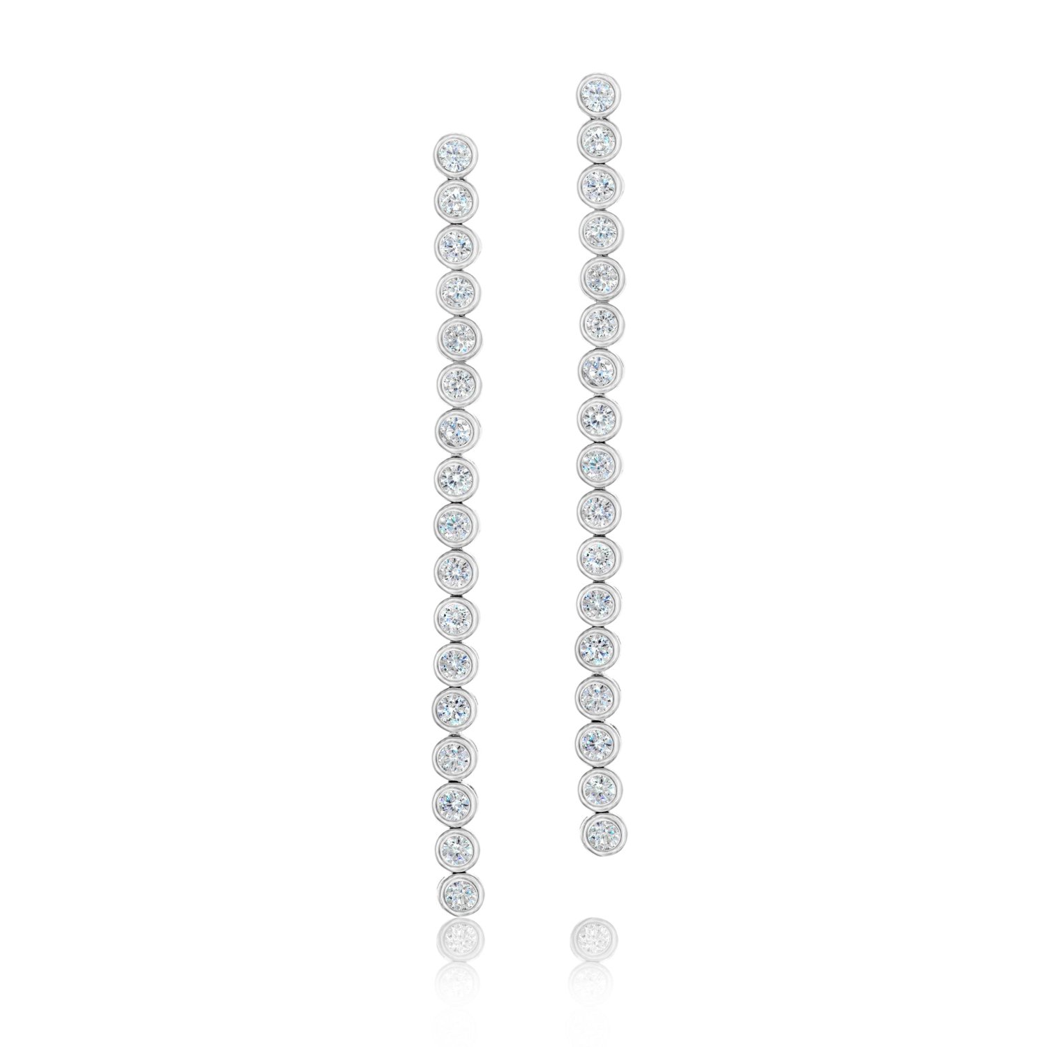 Shymi Women's Bezel Set Tennis Drops - Silver