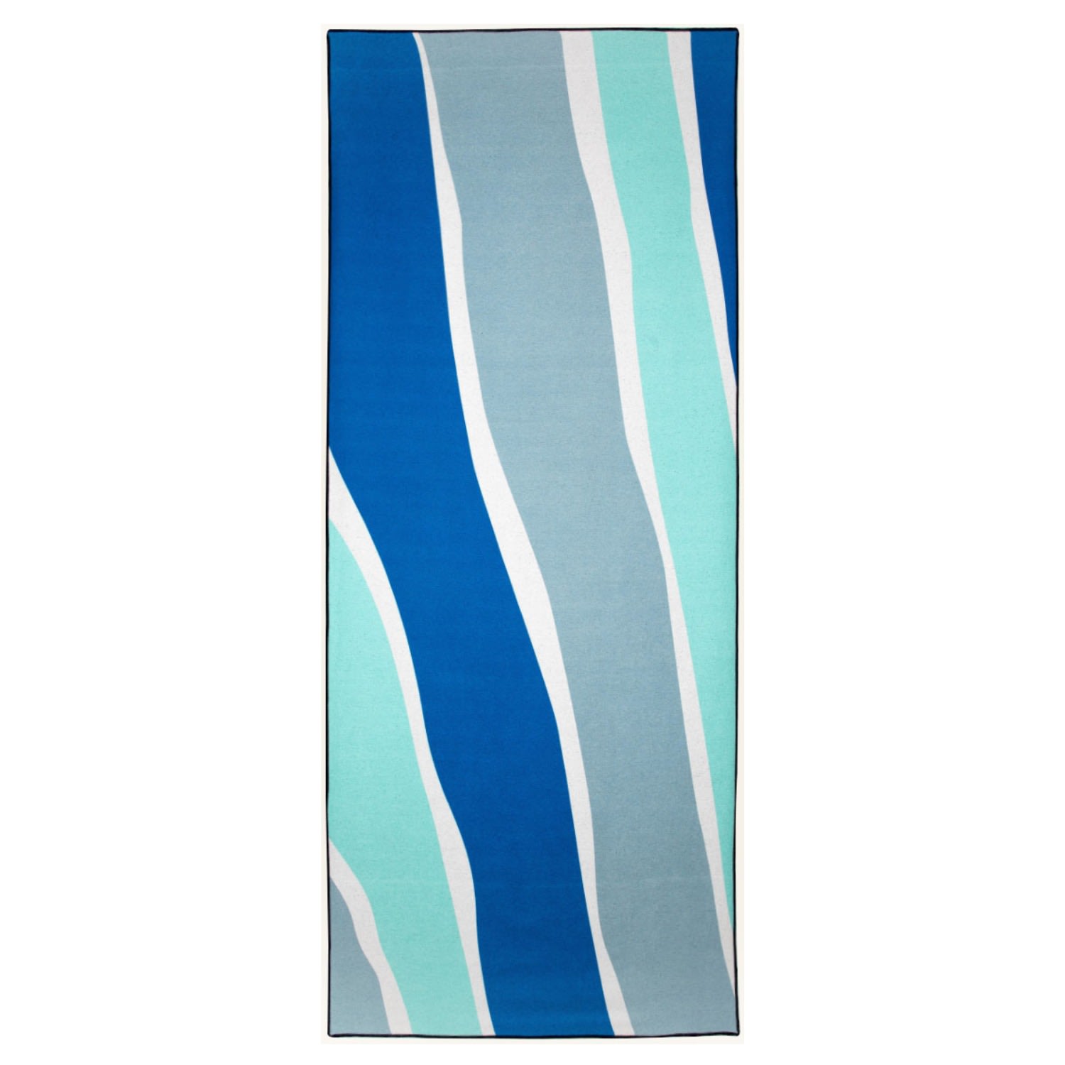 Coastal Blue Microfiber Beach, Yoga, Everything Towel - Blue Pluffy