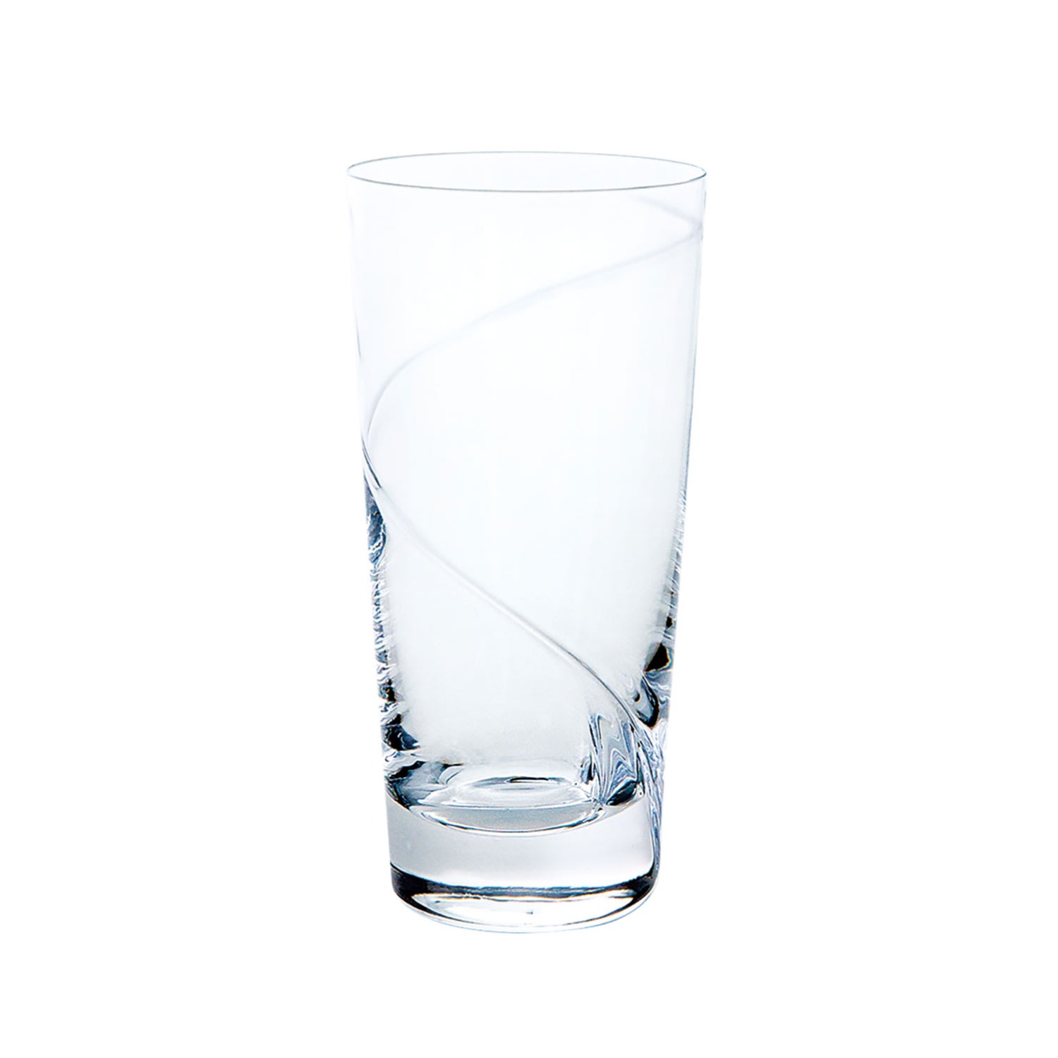 Sghr Sugahara White Kirameki Tumbler Glass - One Line, Clear
