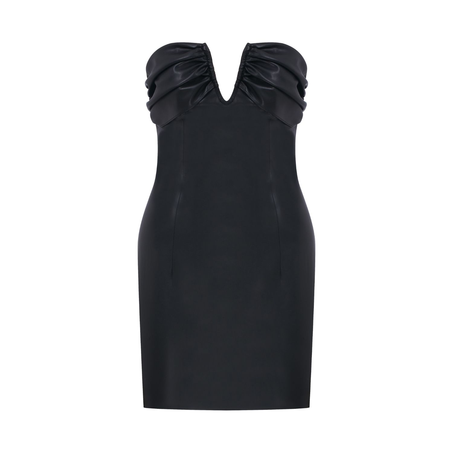 Women's Miora Mini Leather Dress In Black | Extra Small | Nazli Ceren