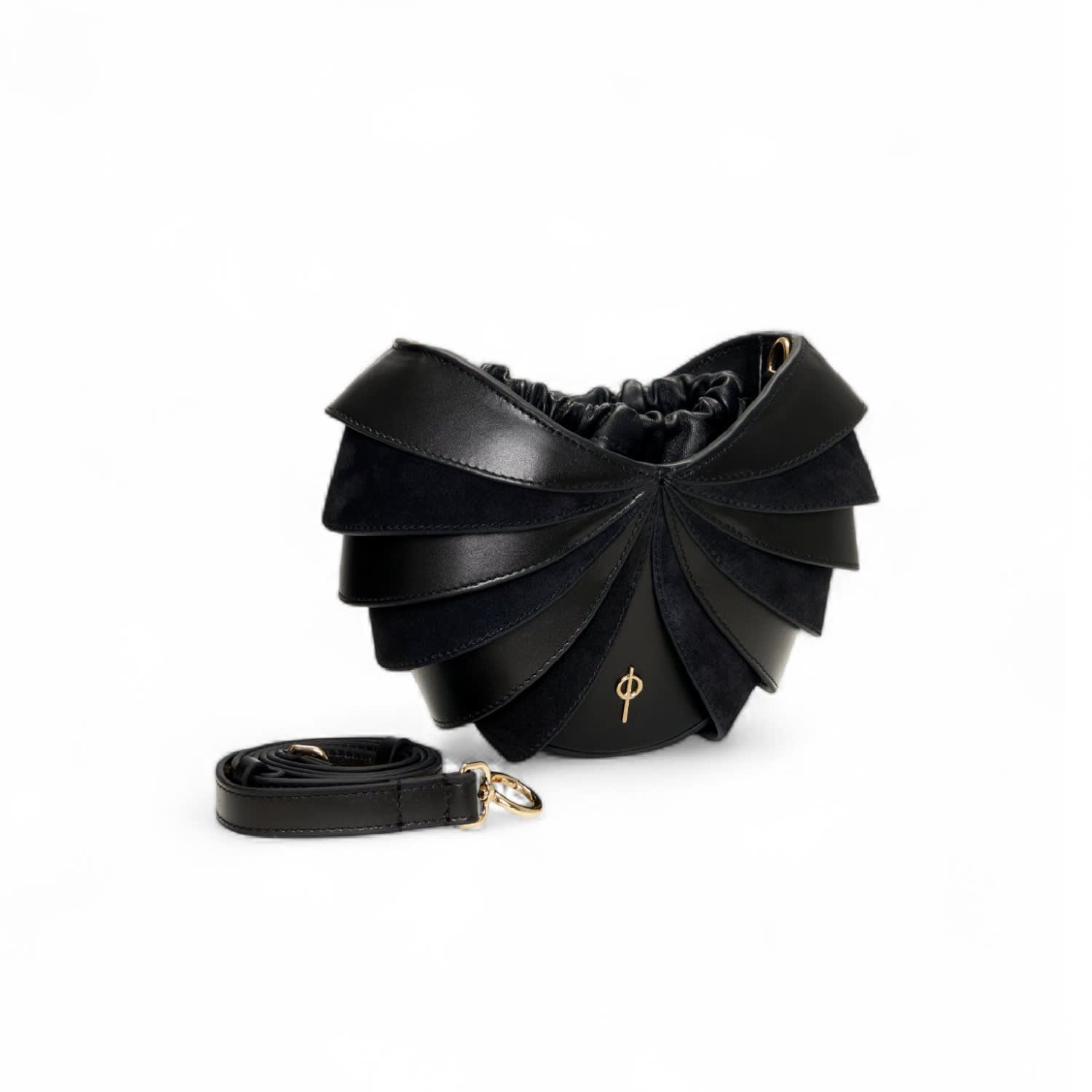 Otrera Women's Black Mini Minerva Suede Bag In Black