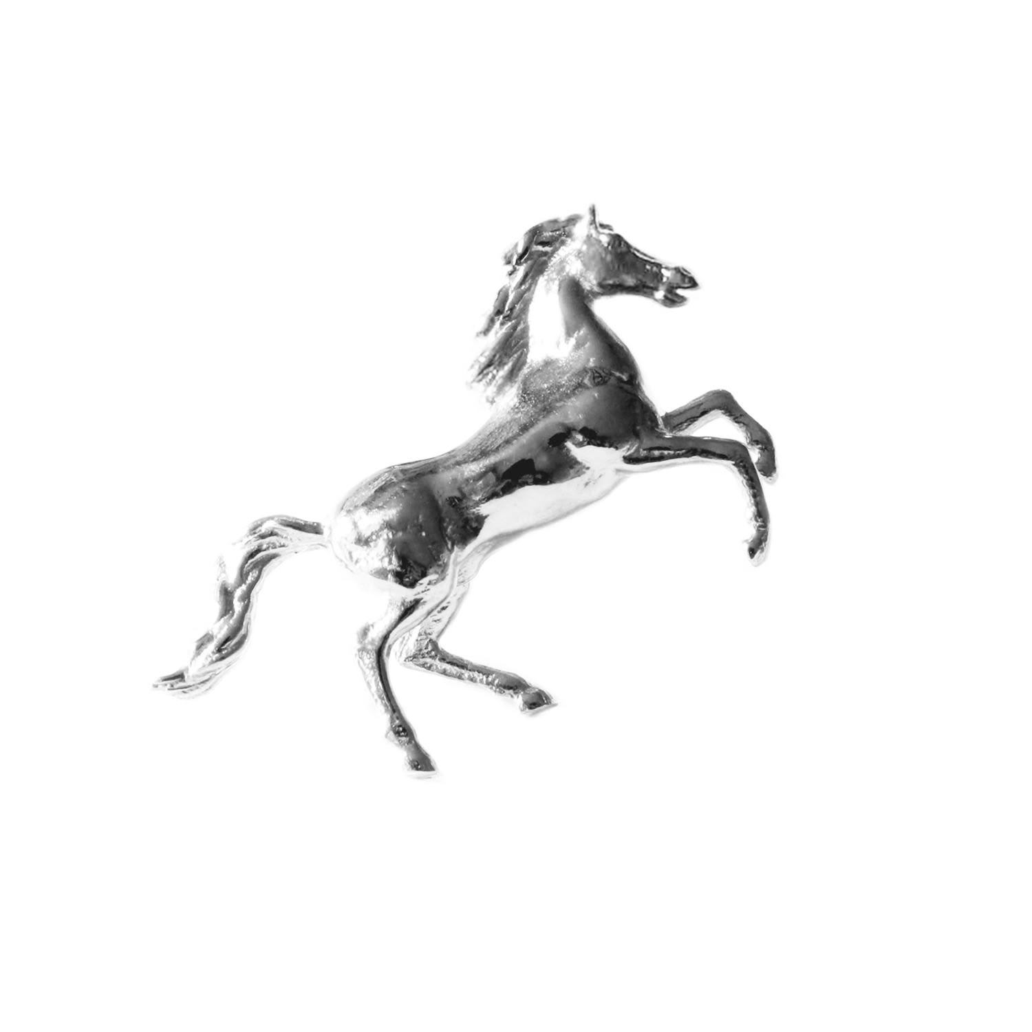 Men’s Horse Lapel Pin/Tie Pin - Silver Lee Renee