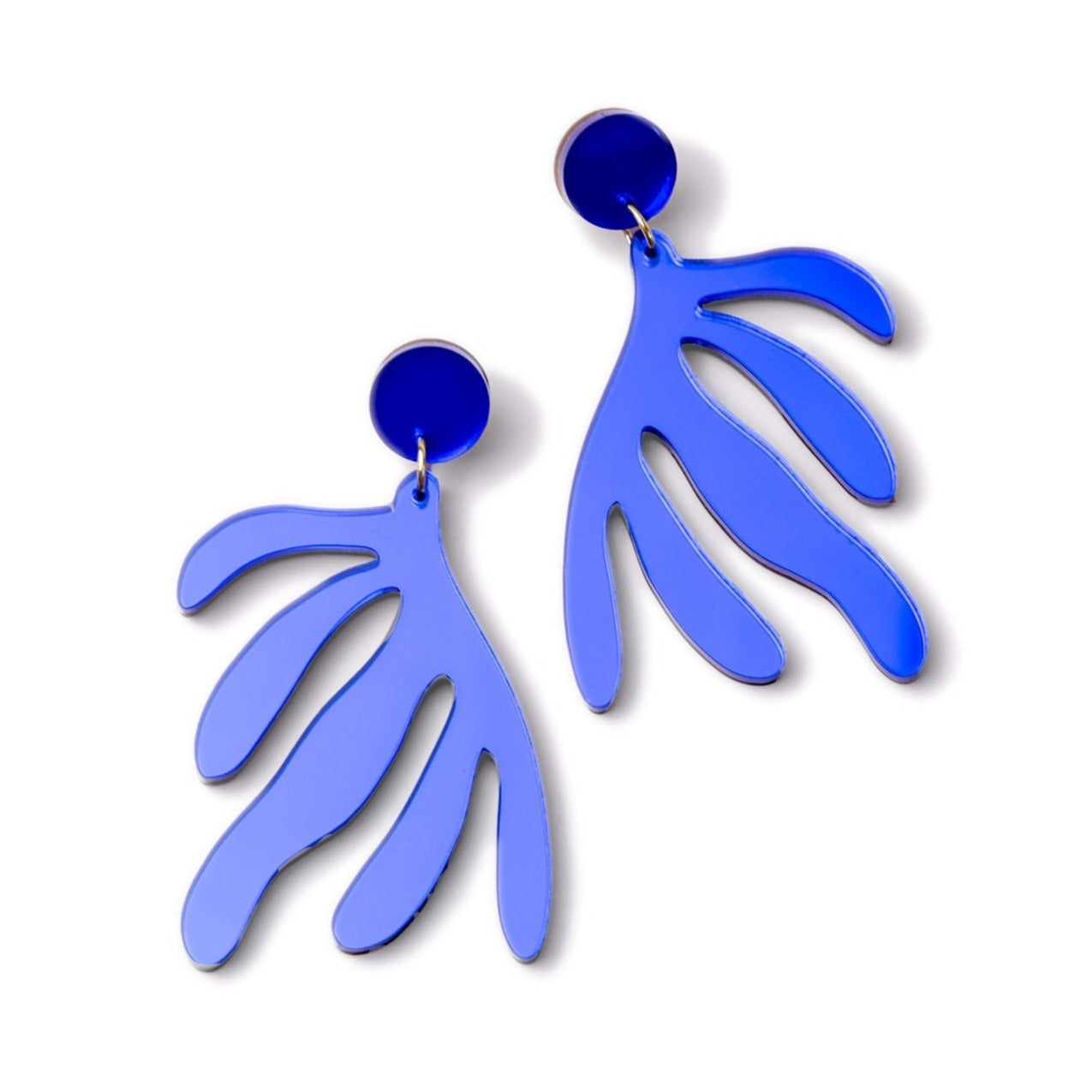 By Chavelli Women's Matisse Earrings In Blue Mirror
