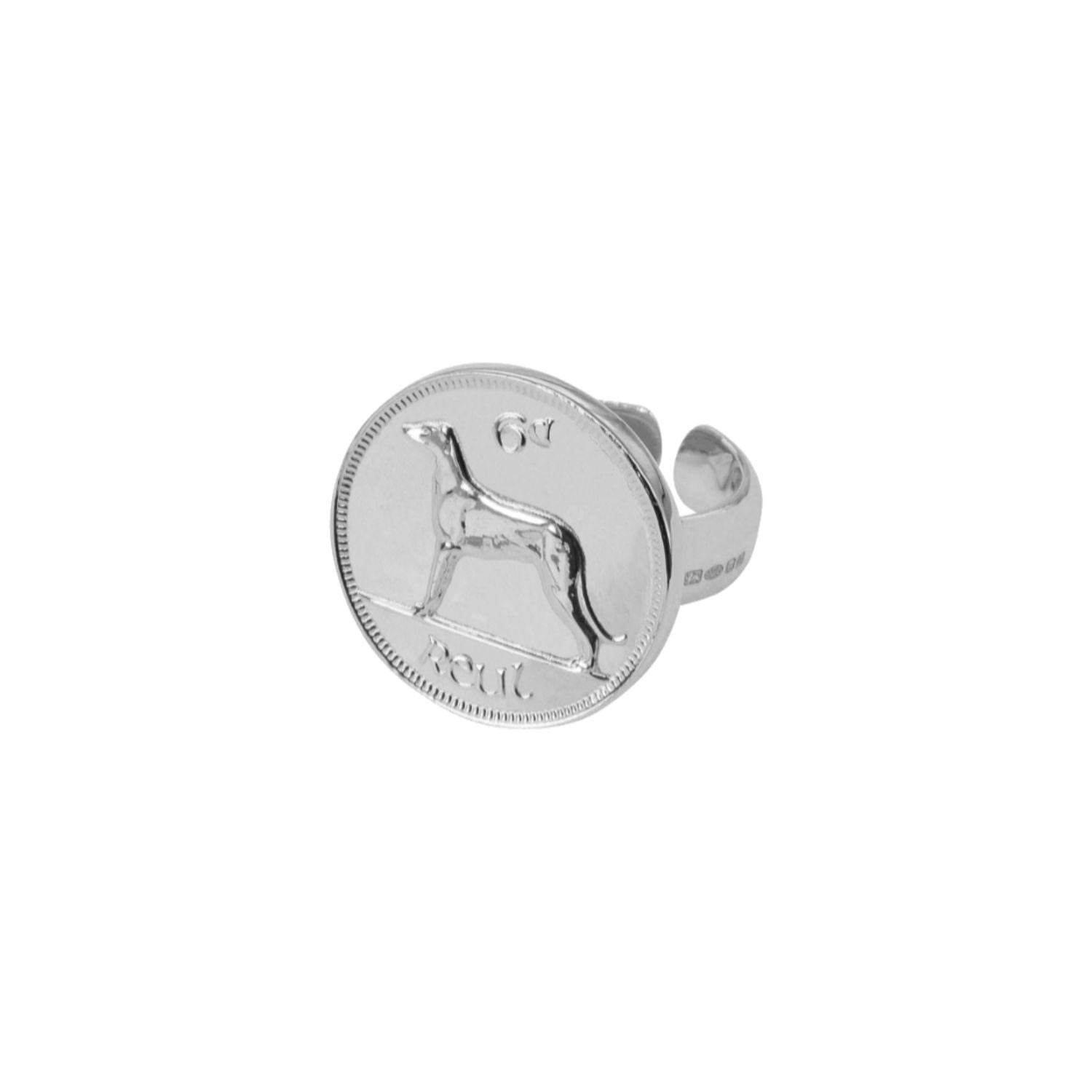 Katie Mullally Limited Women's Irish 6d Adjustable Ring Silver In Silver