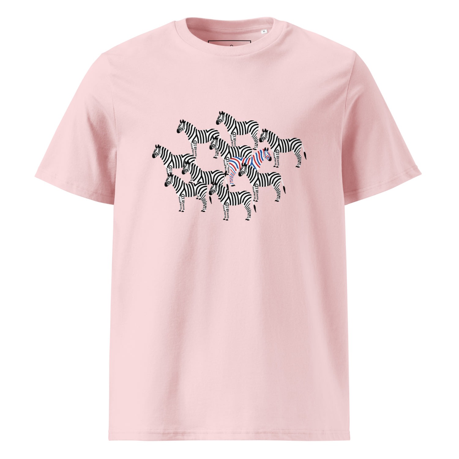 Anchor & Crew Pink / Purple Cotton Pink Zebra Where's William Going? Organic Cotton T-shirt - Women In Pink/purple