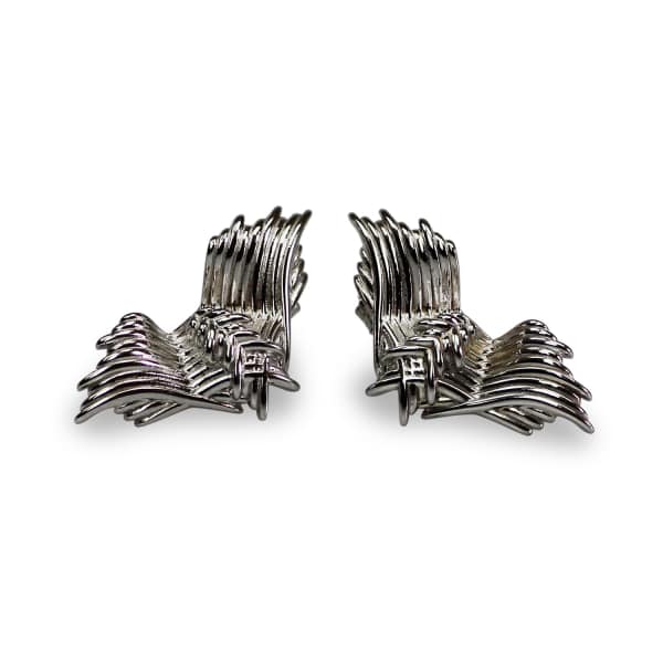 GUCCI STERLING SILVER ANGEL WINGS EARRINGS