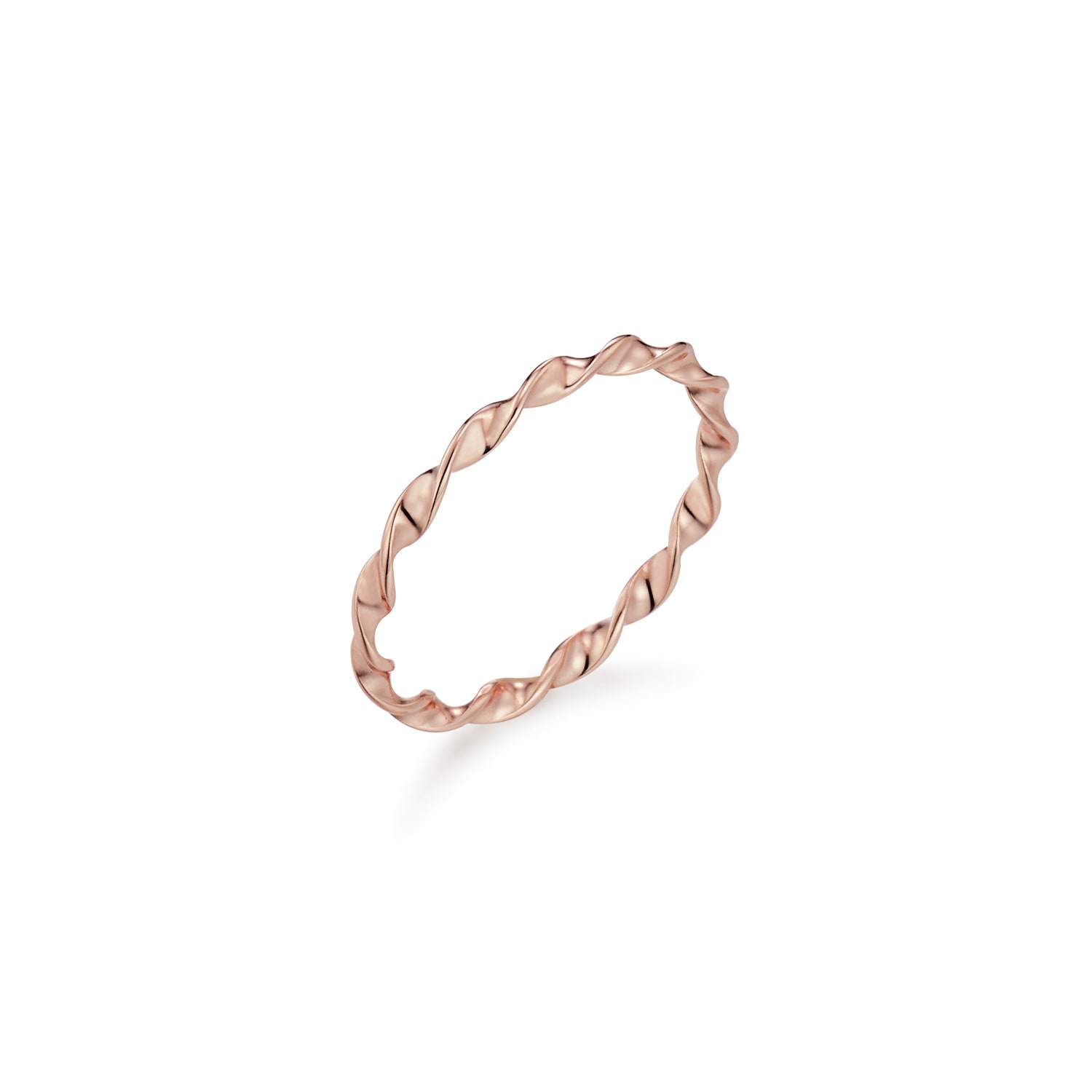Didier Dubot Women's Miss. Doux Twisted Rose Gold Shade Band In Gold