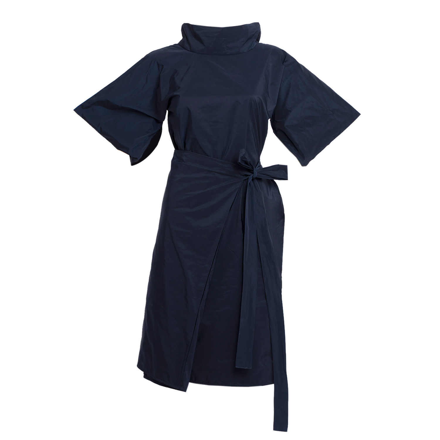 Women's Blue Nunnery Dress In Navy Taffeta | Extra Large | Bianca Popp