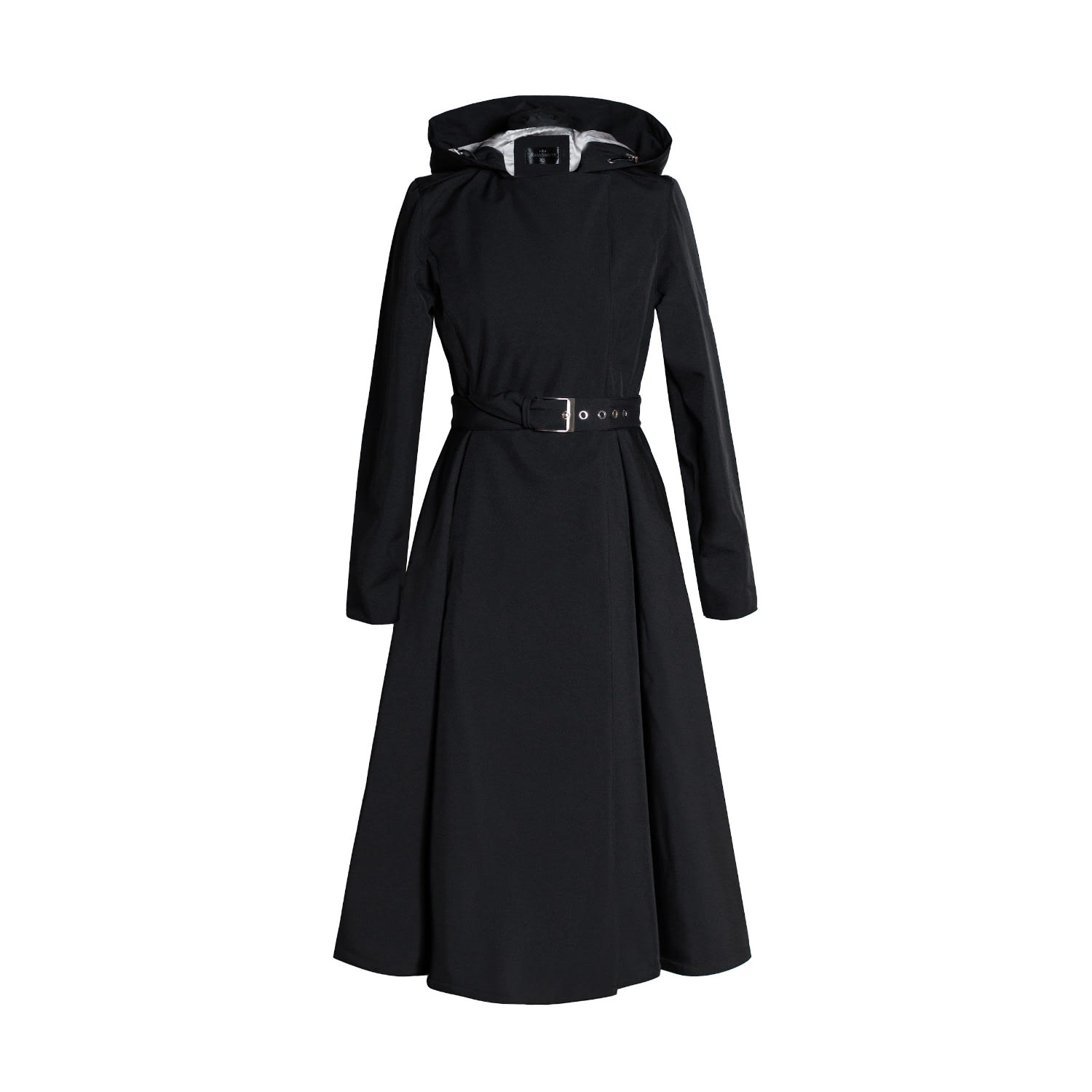 Women’s Double Breasted Coat With Belt In Black: Queen Of Spades Extra Small Rainsisters