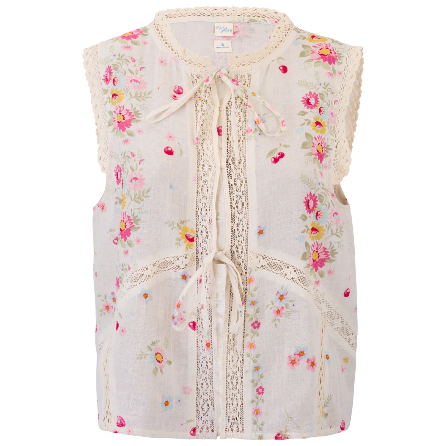 Em & Shi Women's White Afternoon Tea Top In White