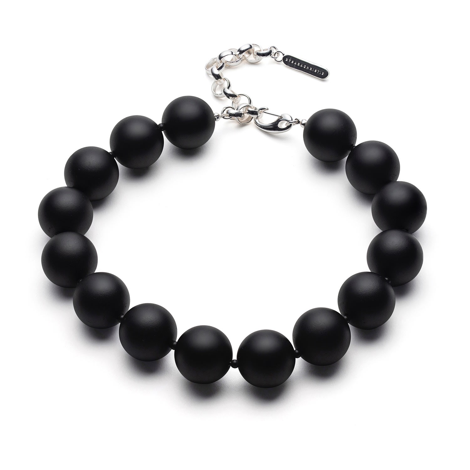 Women’s Black The Duchess Necklace - Grande - Jet Bysarachristie