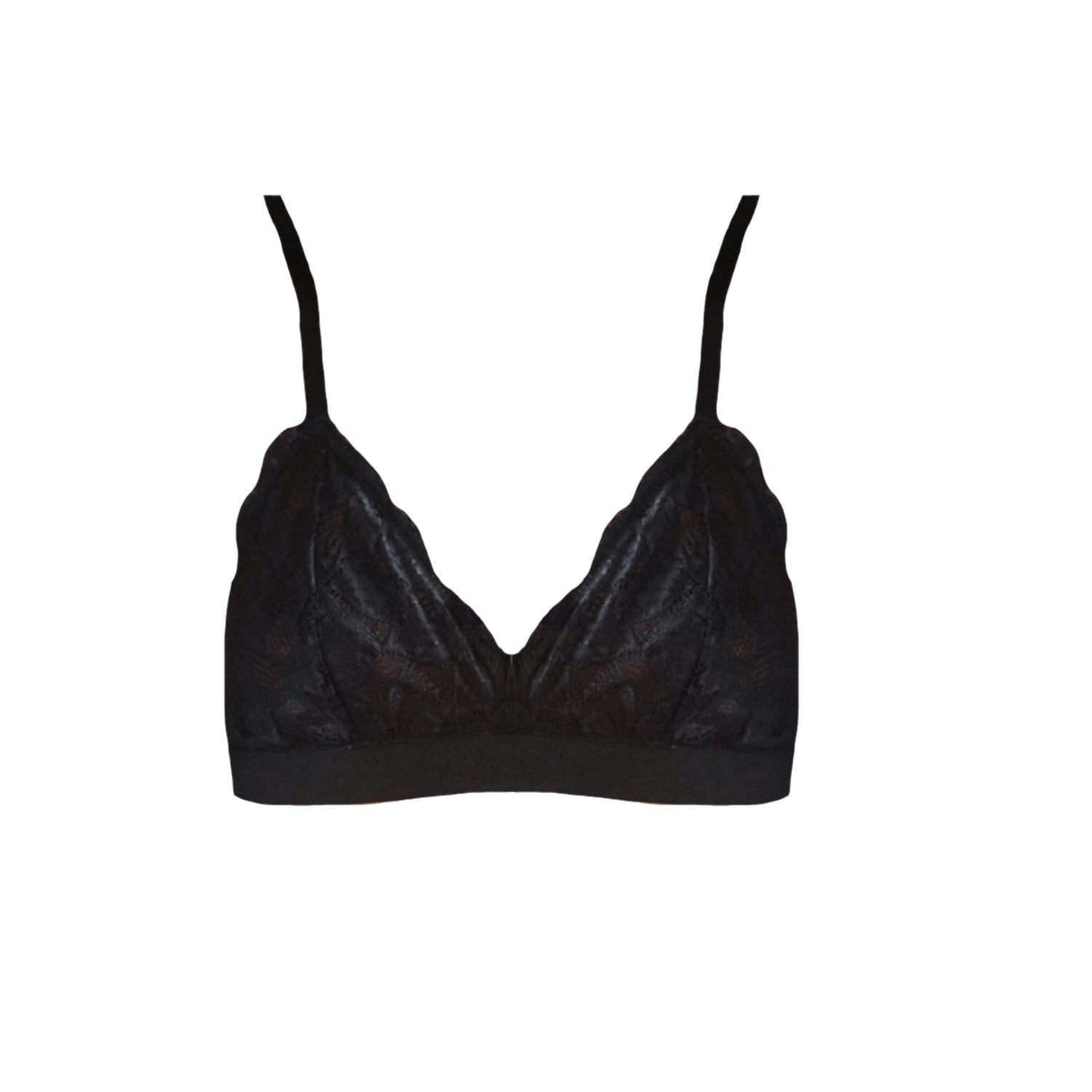 Women's Triangle Lace Bra Black | 42Dd | Asymétrio