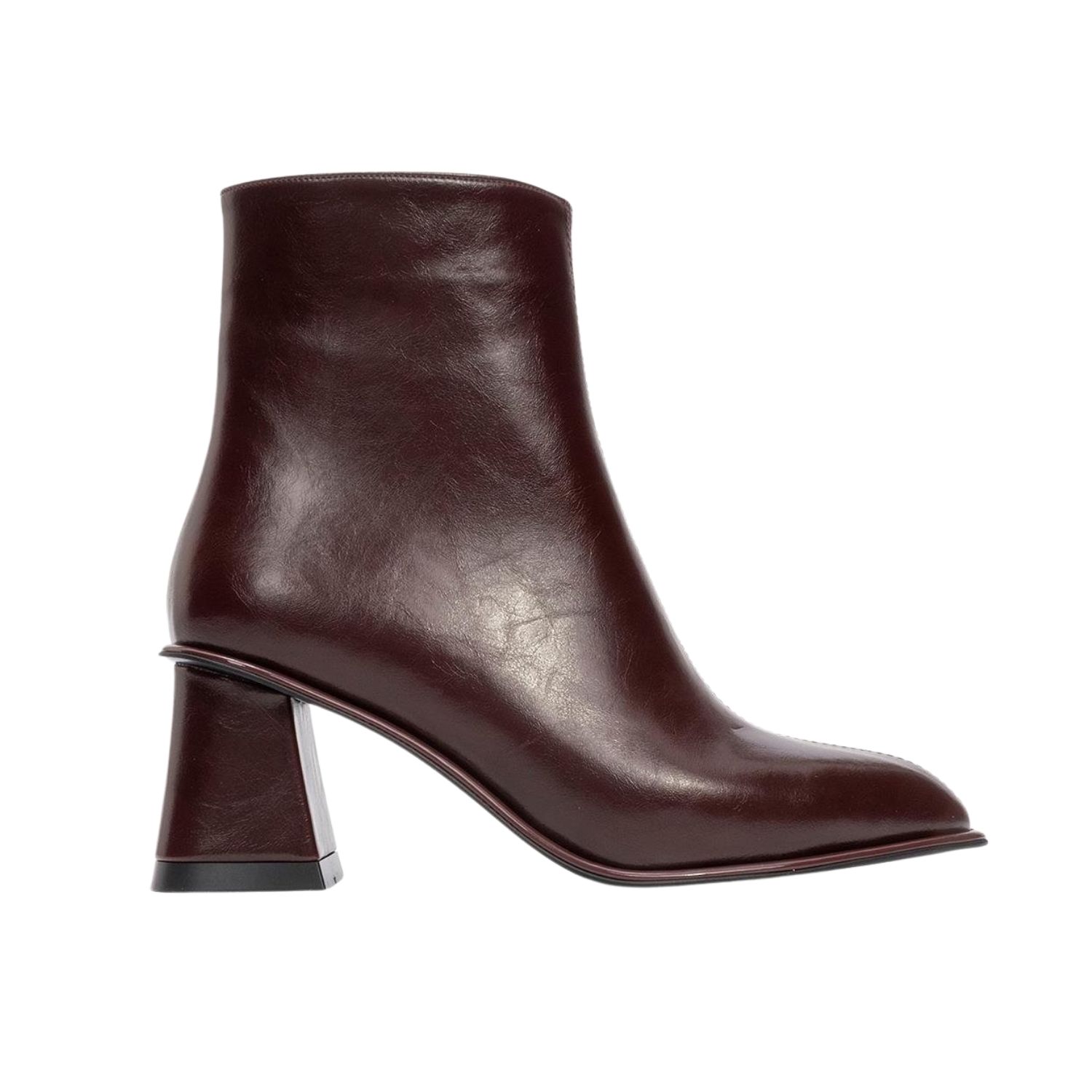 Prologue Shoes Women's Red Alba Burgundy Block Heel Boot In Red