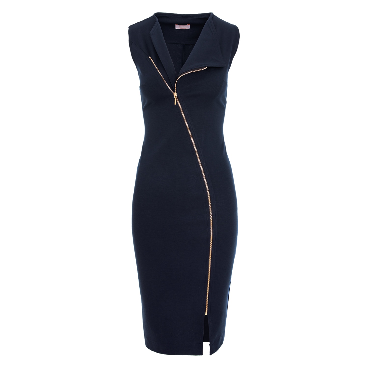Roserry Women's Blue Chelsea Sleeveless Zipped Jersey Midi Dress In Navy In Blue