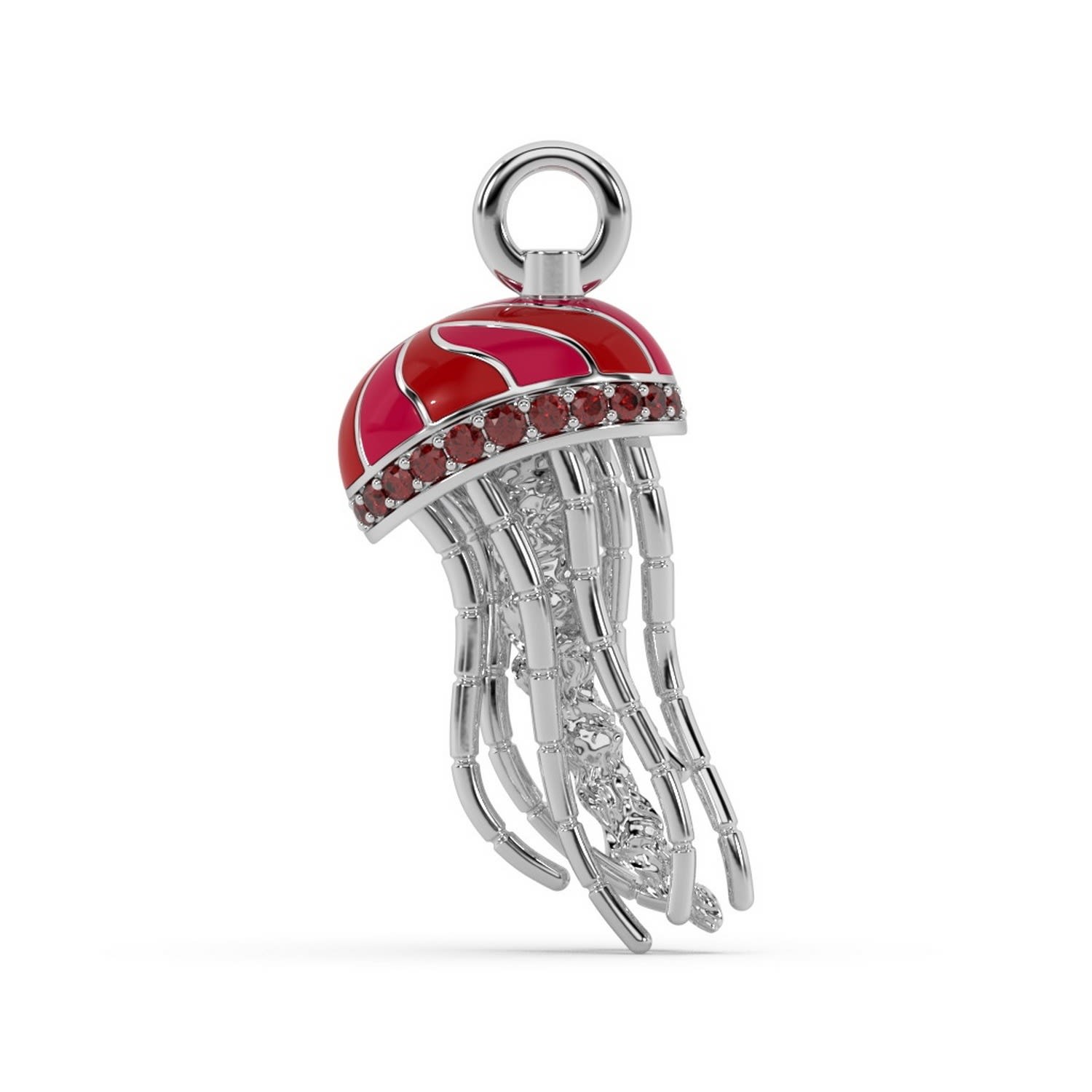 Women’s Silver The Stingy Jelly Charm - Jellyfish Charm Oni Fine Jewelry