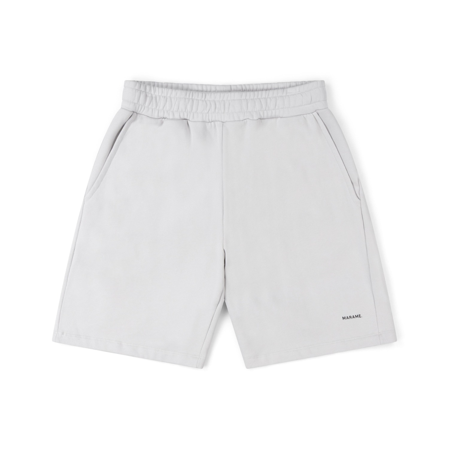 Marame Men's Portuguese Cotton Fleece Lounge Shorts - Ash White In White