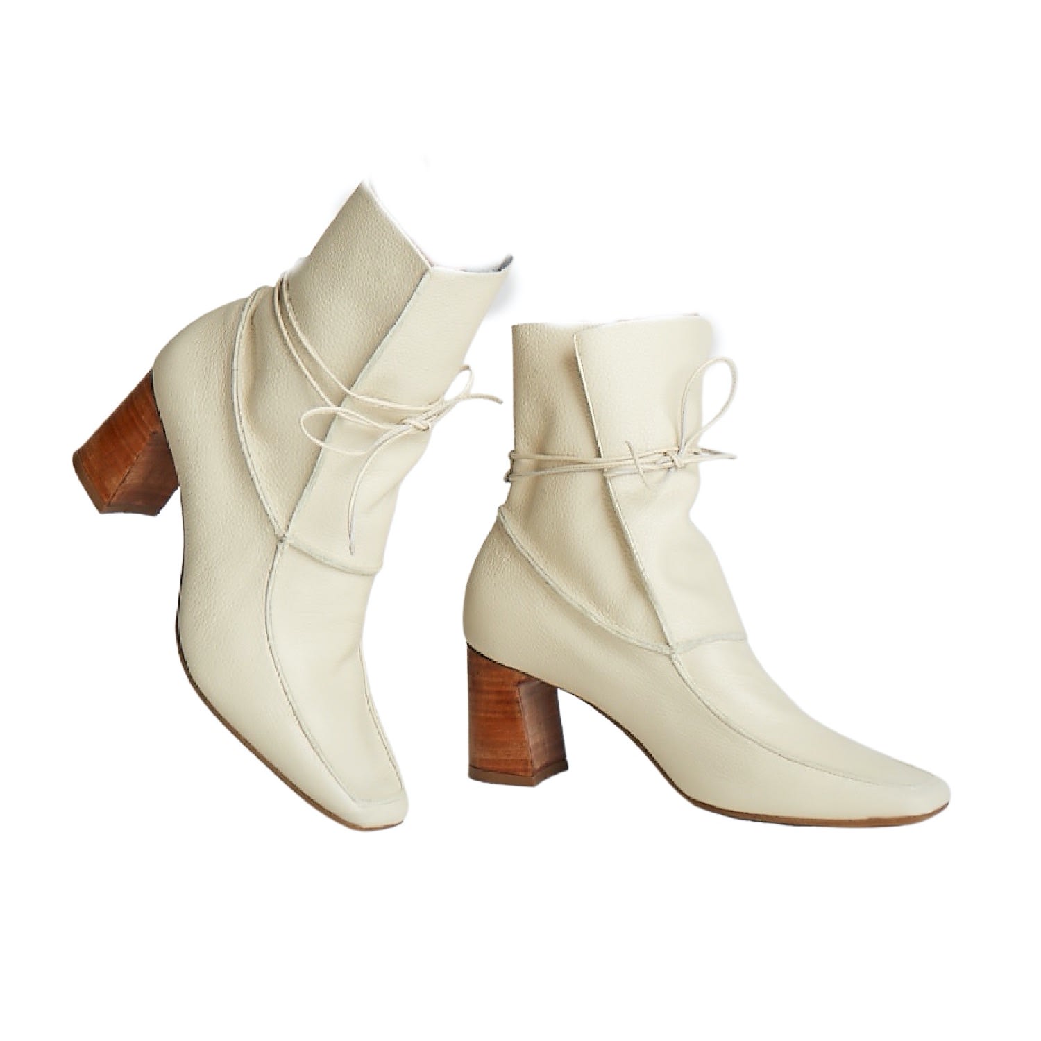 Women’s White Awakening Boots In Ivory Leather 3 Uk Stivali New York