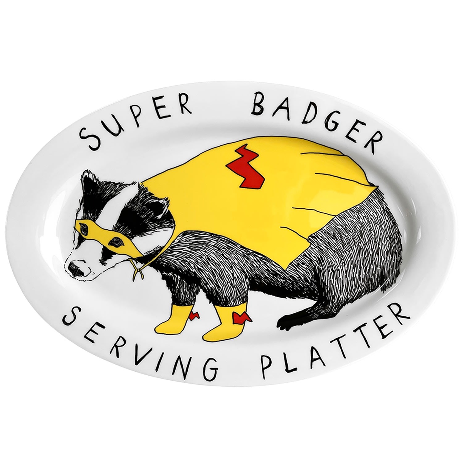 Badger Serving Platter One Size Jimbobart