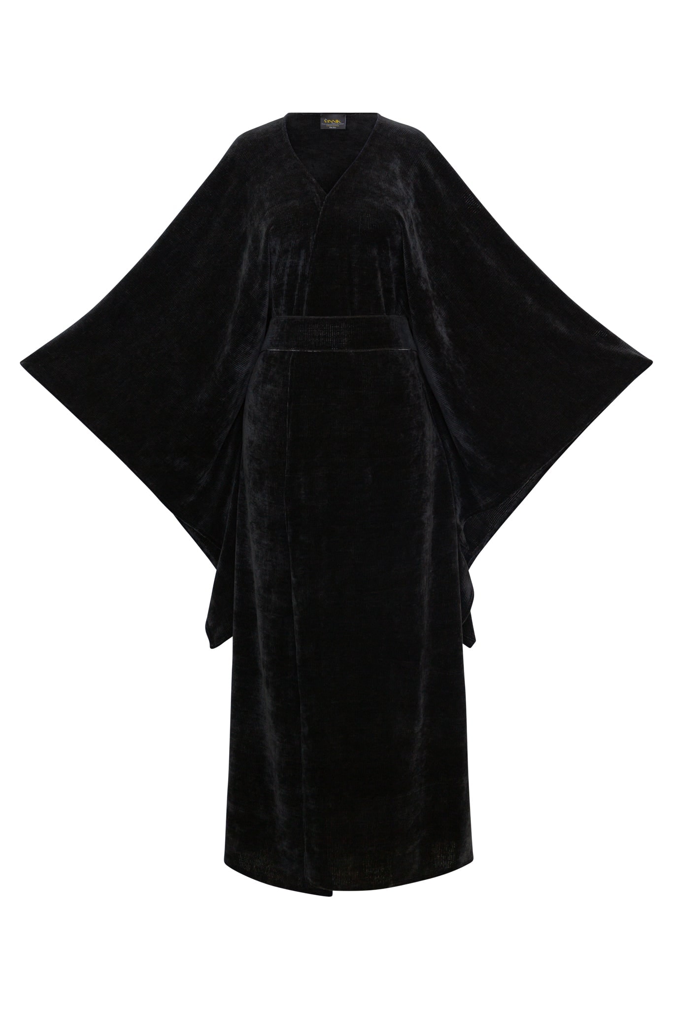 Byvinnik Women's Bohémienne Kimono Robe In Black Chenille
