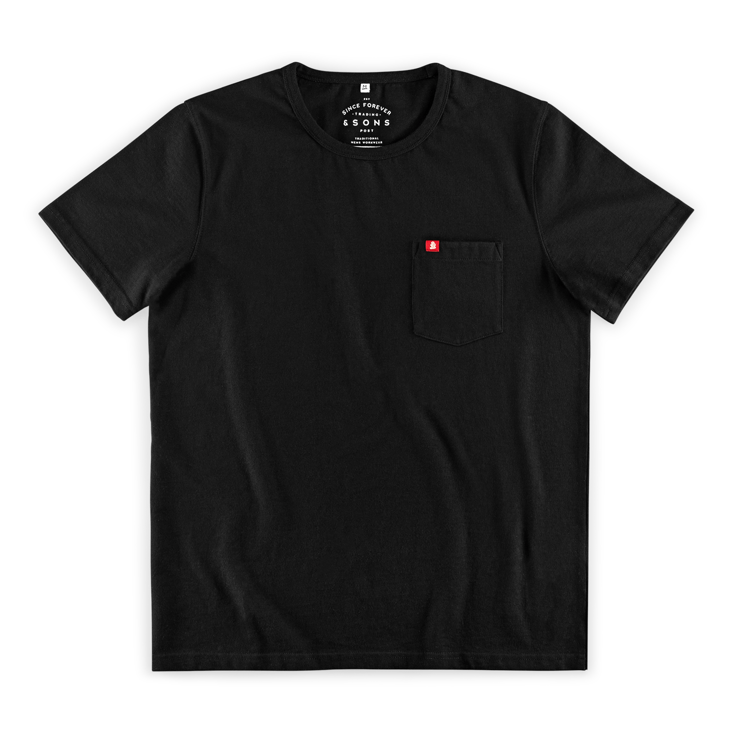 &sons Trading Co Men's Boxer Pocket T-shirt Black In Black