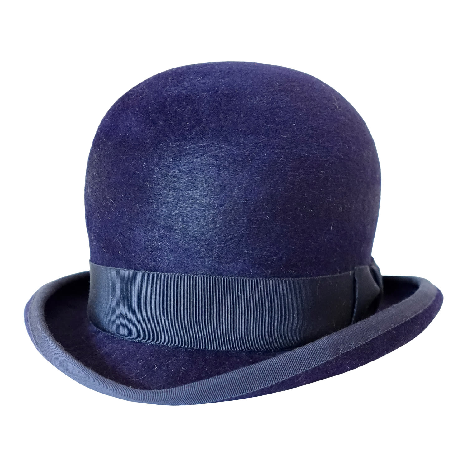 Men's Bolder Bowler Hat Ink Blue Felt | 59Cm | Romer Millinery
