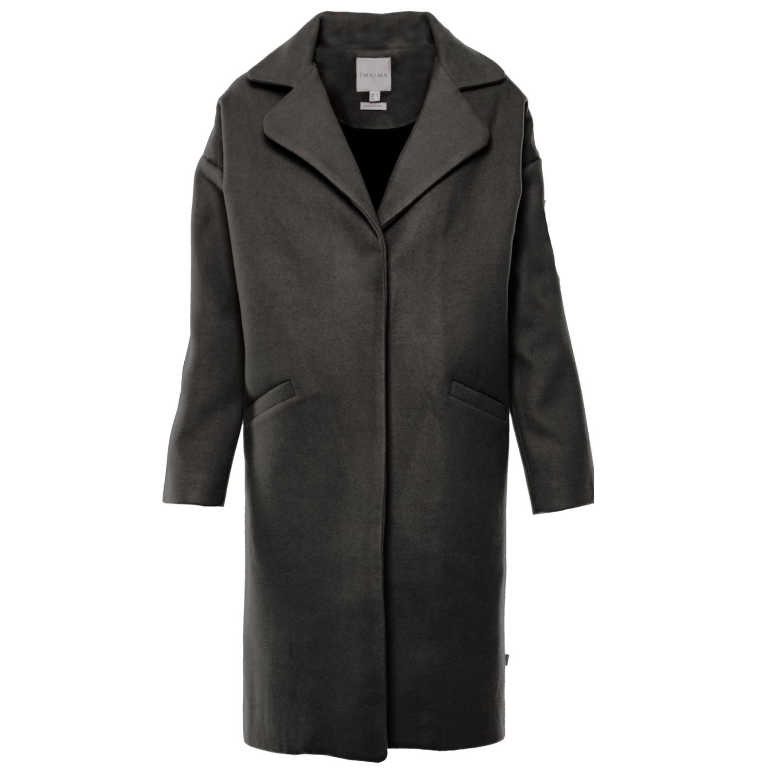 Women’s The Slate Grey Inas Wool Coat Small Imaima