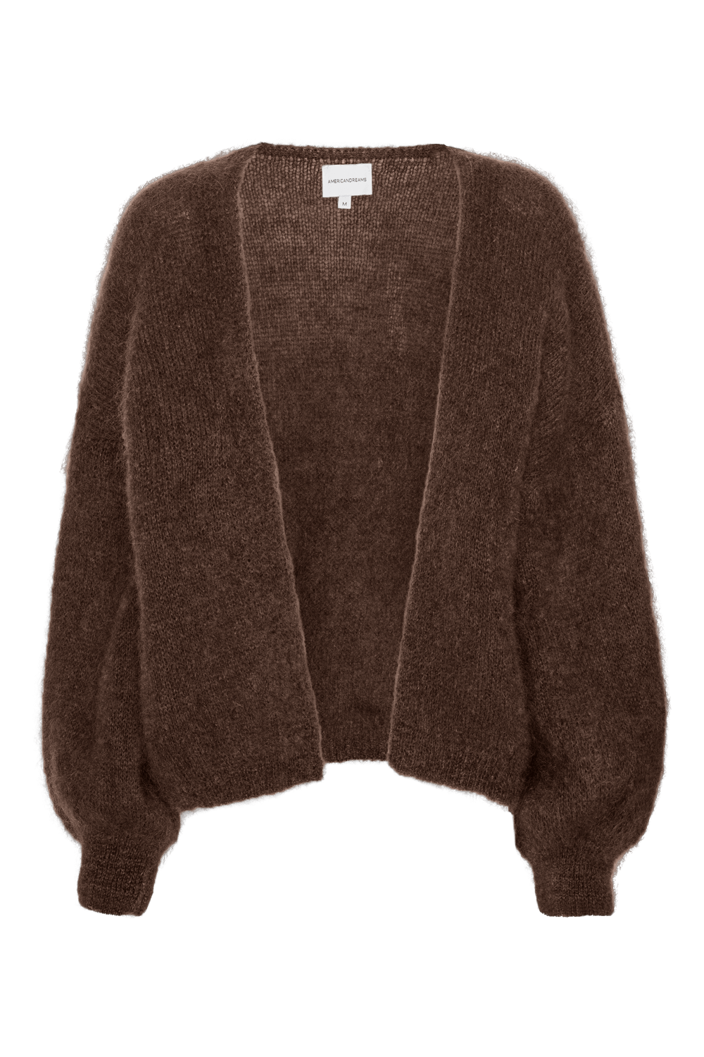 Americandreams Women's Brown Lee Short Cardigan Cocoa