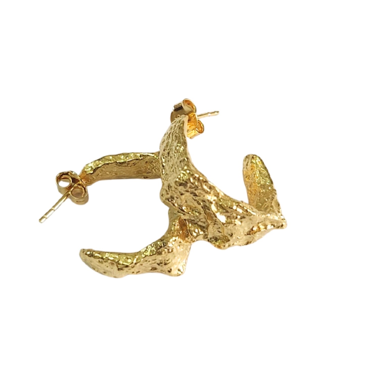 Kensho Heirlooms Women's The Silent Verse Gold Hoop Earrings In Gold