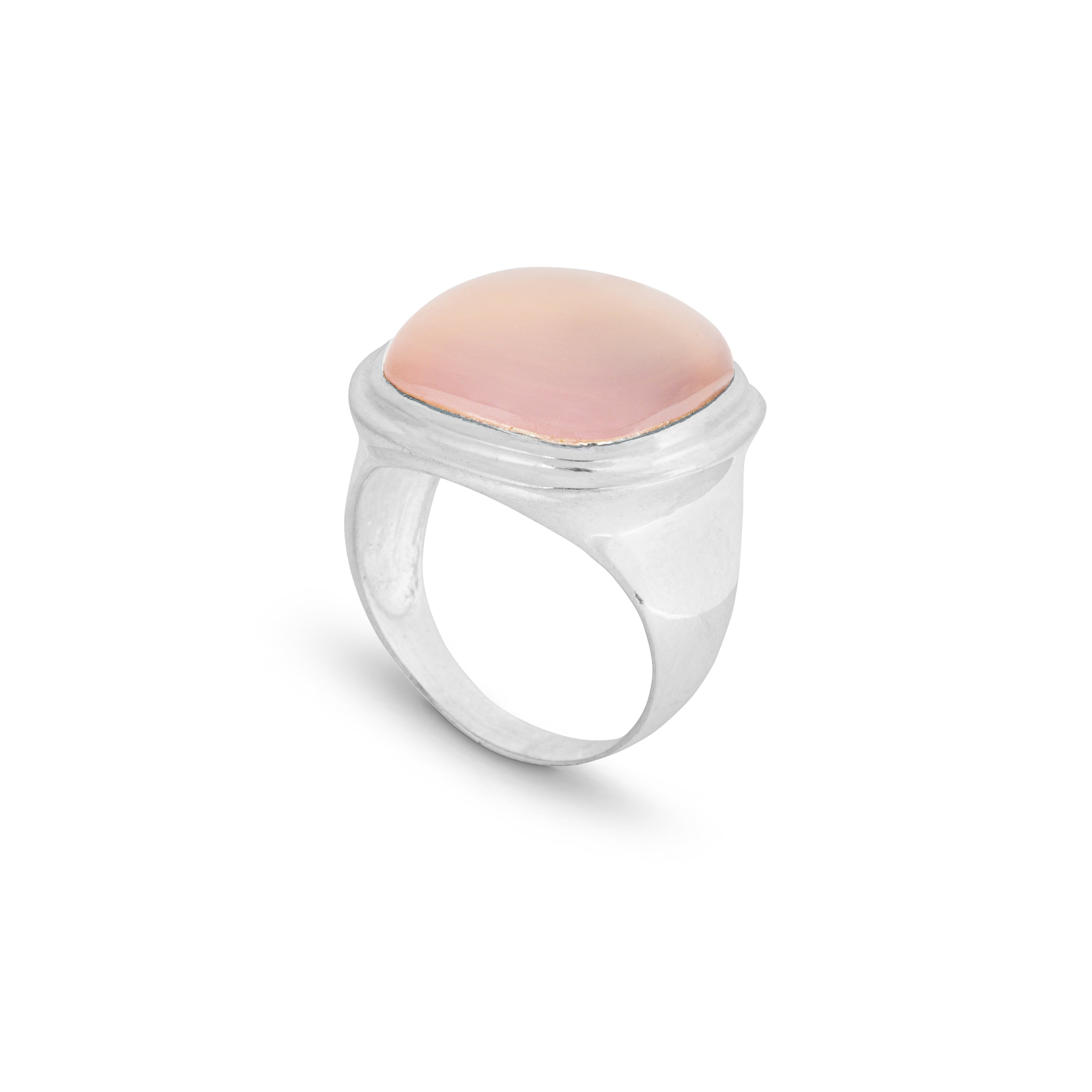 Women’s Pink / Purple / Silver Rose Quartz Statement Ring Ware Collective