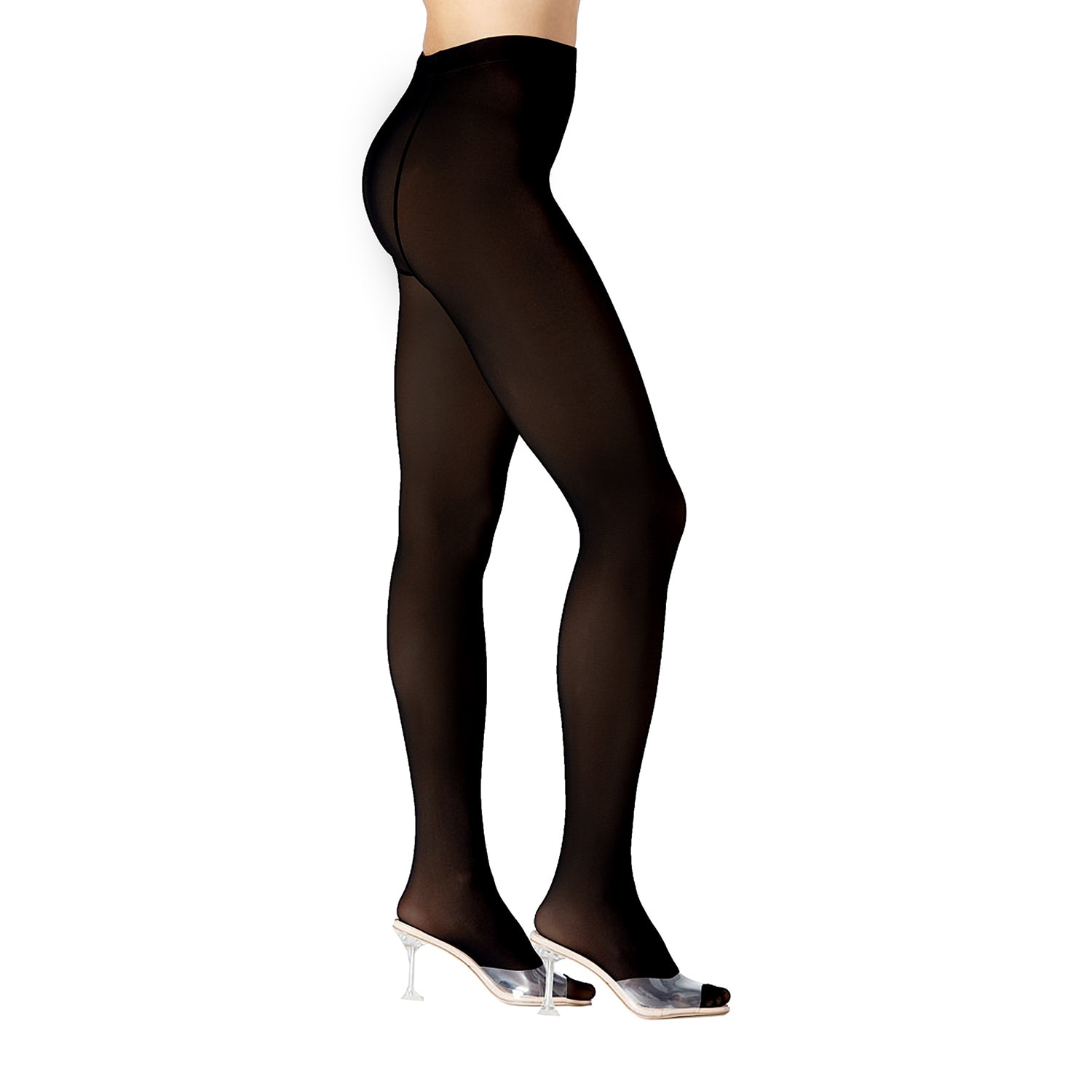 Women’s Skin Illusion Fleece Lined Mid Weight Tights - Black L/Xl Stems