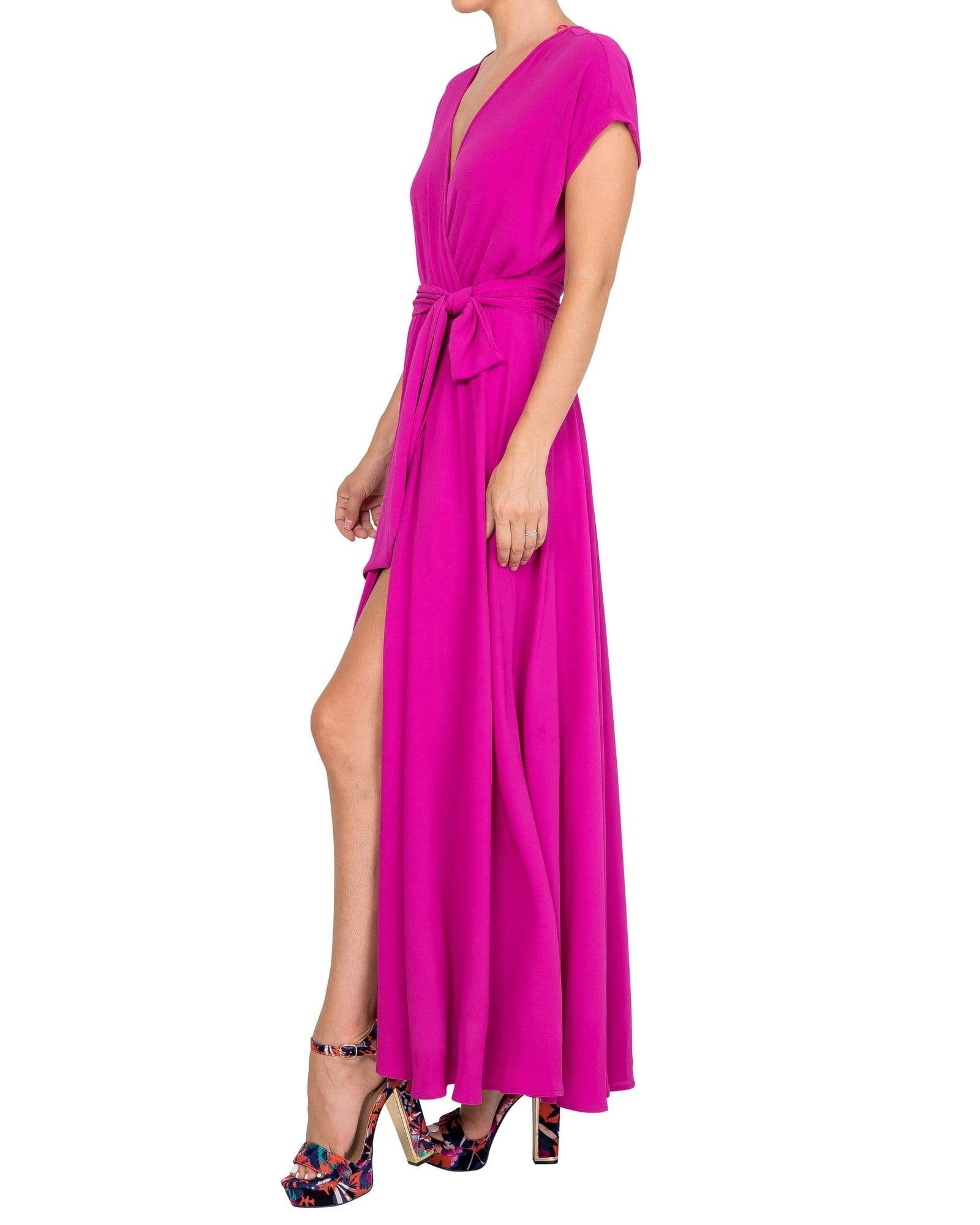 Meghan la wrap maxi clearance dress