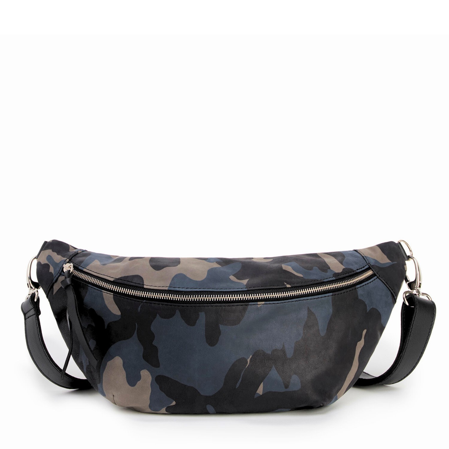 Juan-jo Men's Sling Leather Bag - Camouflage Large Waist Bag