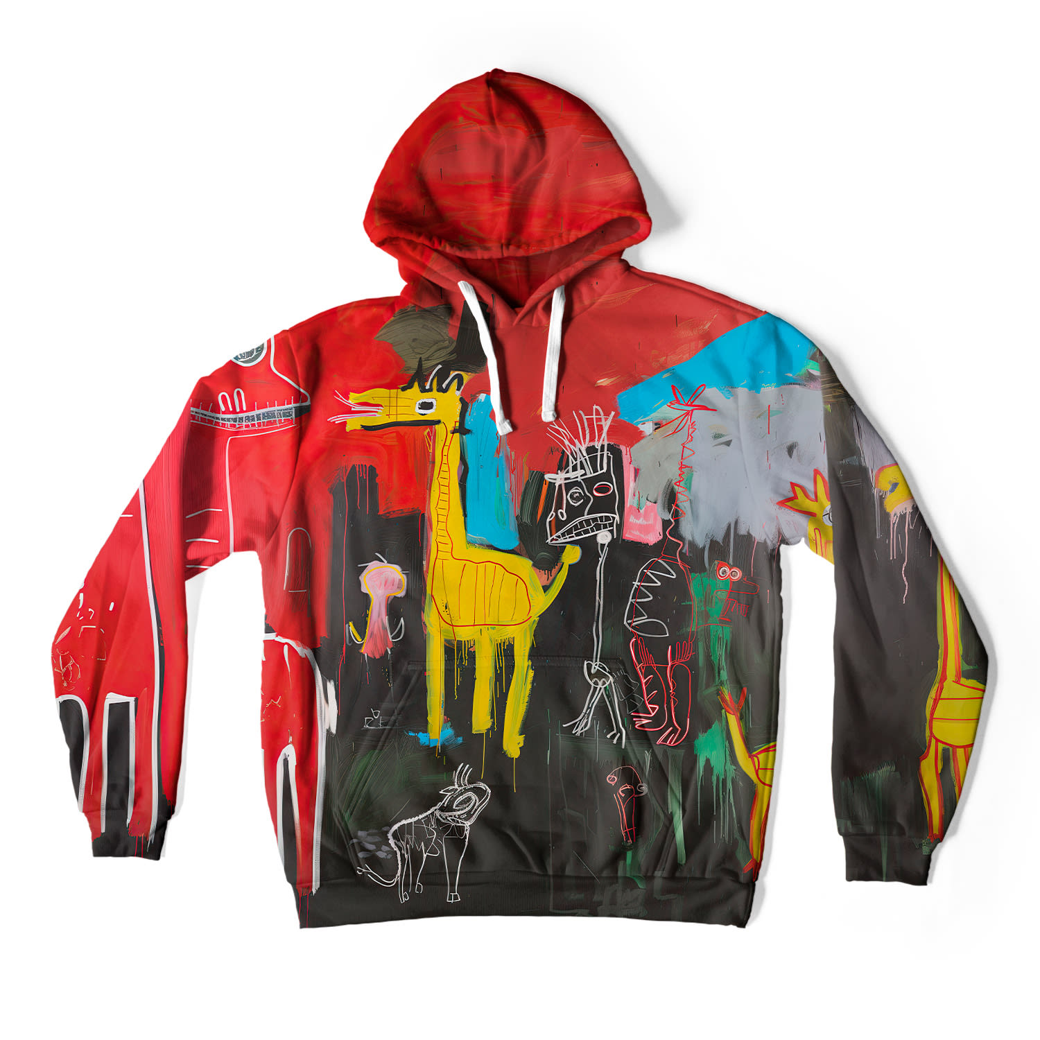 Aloha From Deer Women's Red / Yellow / Black Wild Life Oversize Hoodie In Multi
