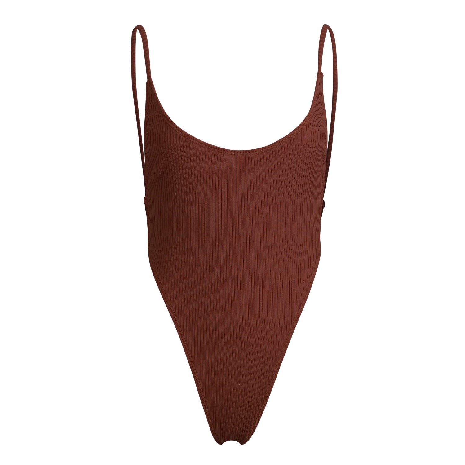 Minimale Animale Women's Oasis Rib One Piece Swimsuit - Skinny Dip Brown In Brown