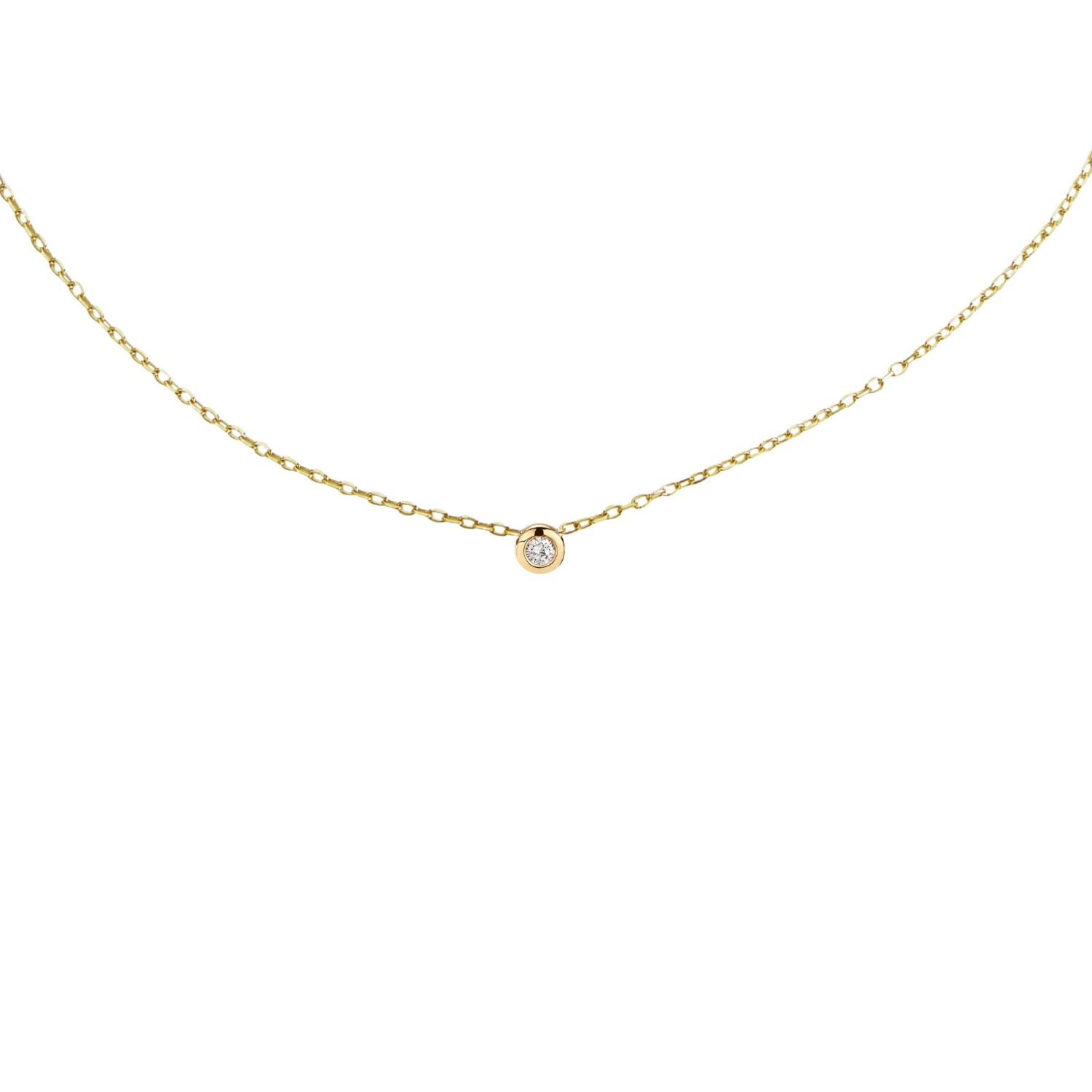 BLOOMTINE | EARTH ANGEL HQ WOMEN'S ILLUMINESS™ GOLD VERMEIL 'THE LIGHT INSIDE YOU' SINGLE STONE CHOKER