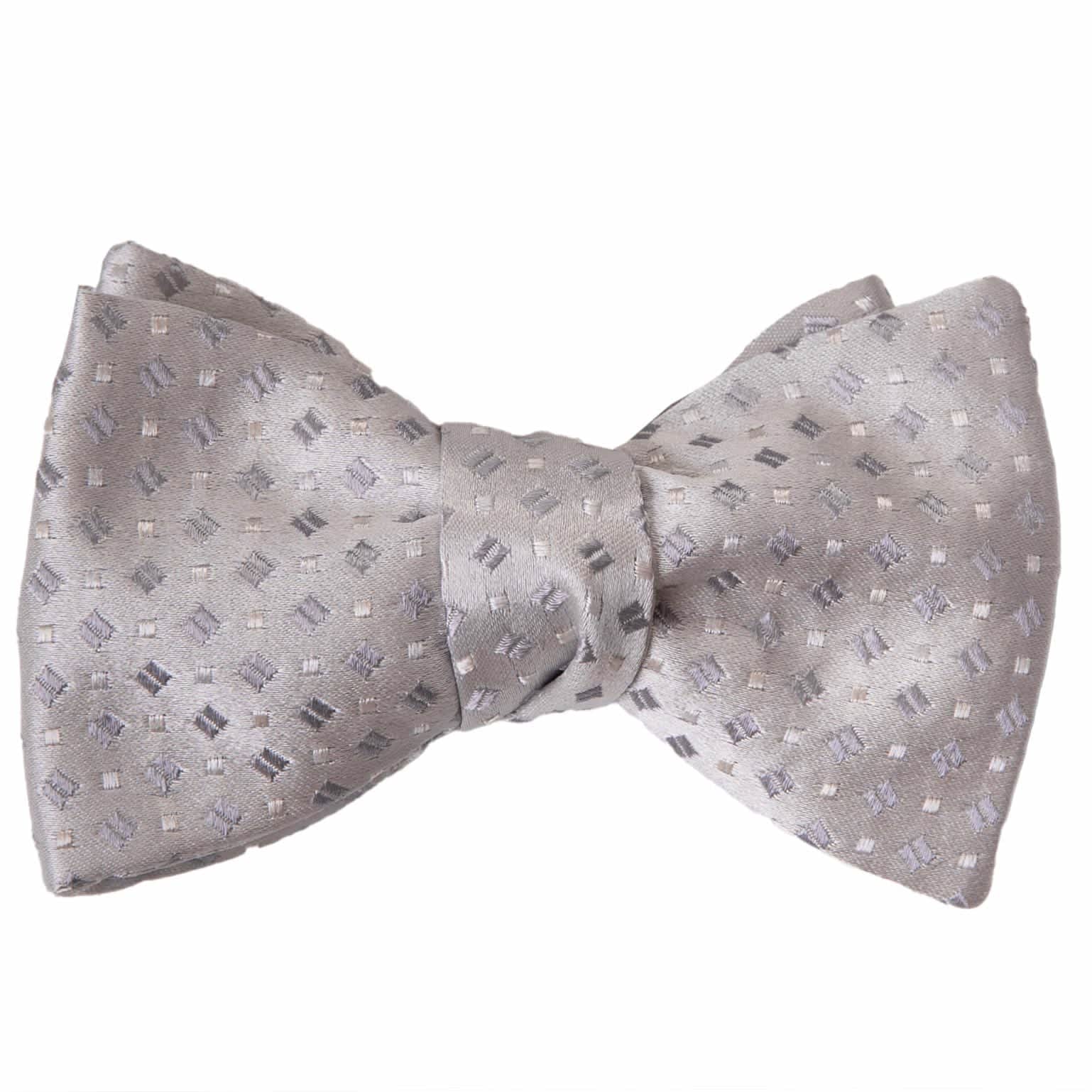 Monreale - Silk Ascot Cravat Tie - Champagne and Silver