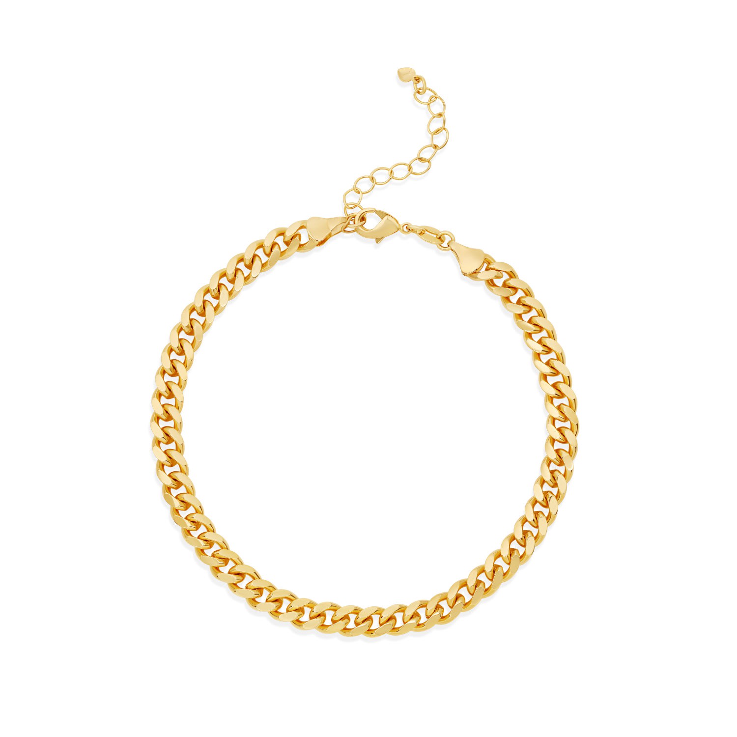 Shymi Women's Cuban Anklet - Gold In Gold