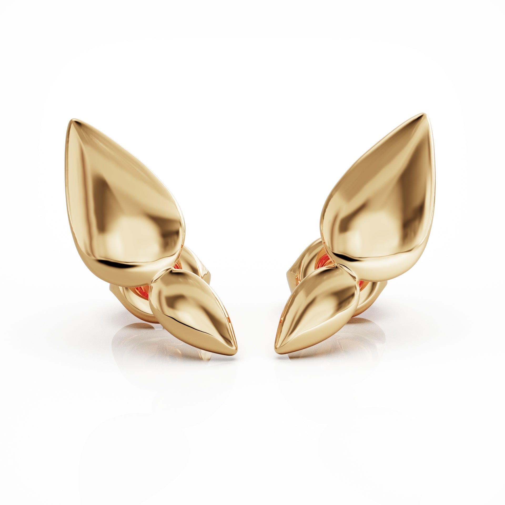 Linda Fiore Women's Lotus Gold Vermeil Stud Earrings In Gold