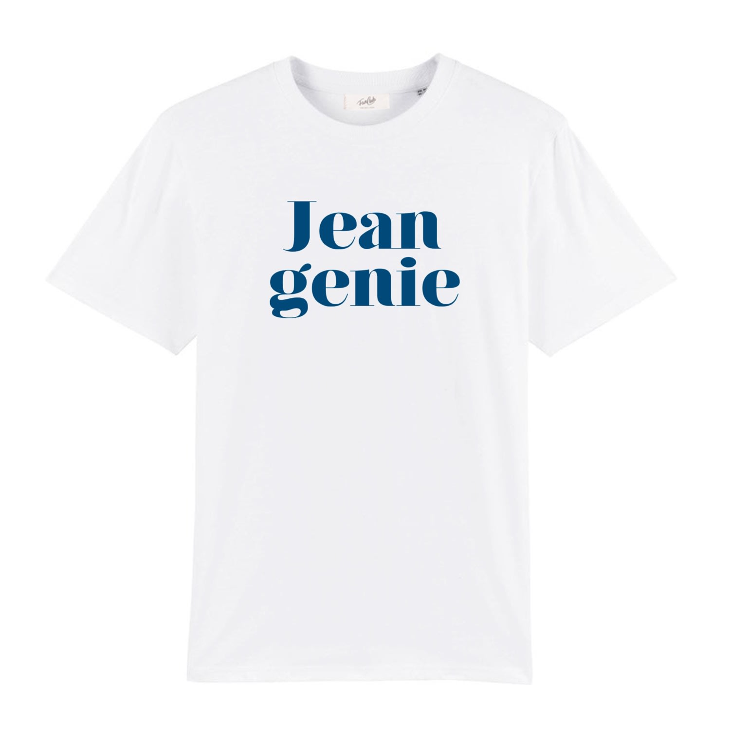 Fanclub Women's White / Blue Jean Genie Retro Slogan T-shirt In White/blue
