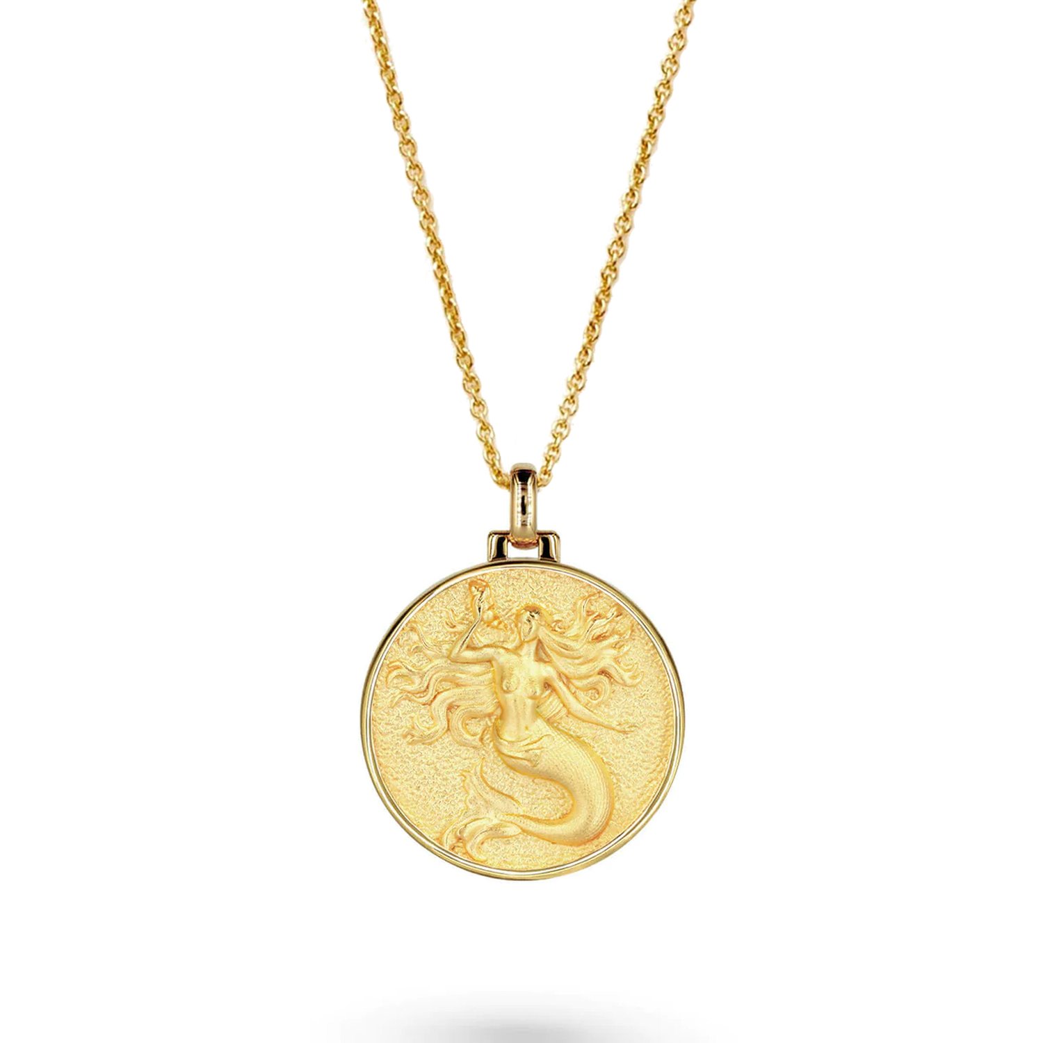 Vermaye Switzerland Women's Gold Sirene Necklace Vermeil Cablechain